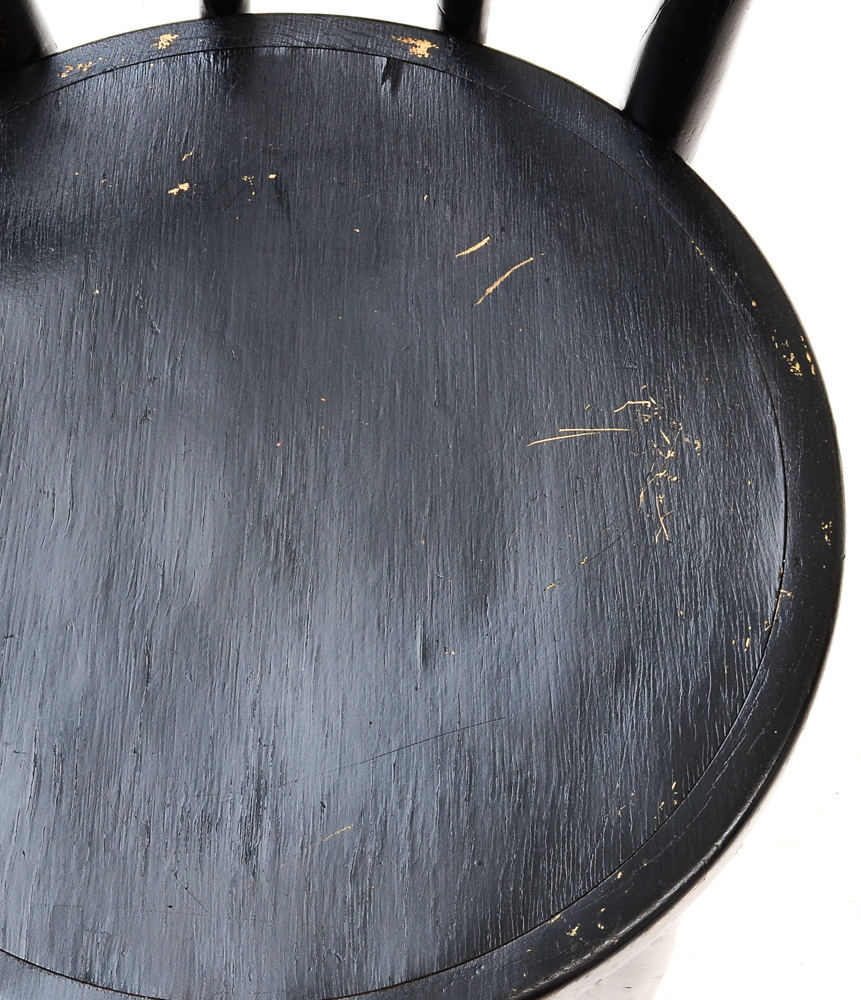 Black Bentwood Ice Cream Parlor Chairs