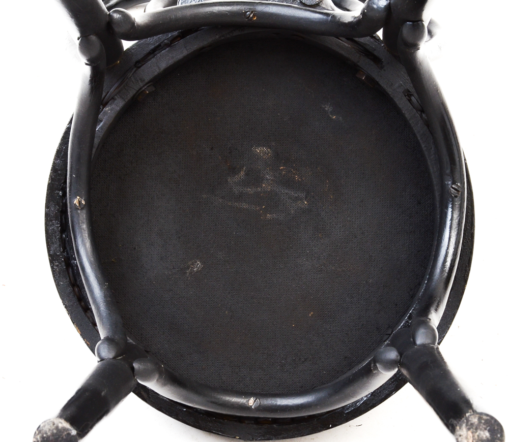 Black Bentwood Ice Cream Parlor Chairs