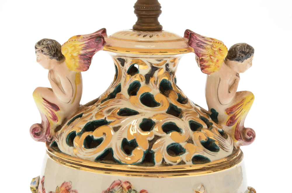Ornate Vase Mounted as a Table Lamp