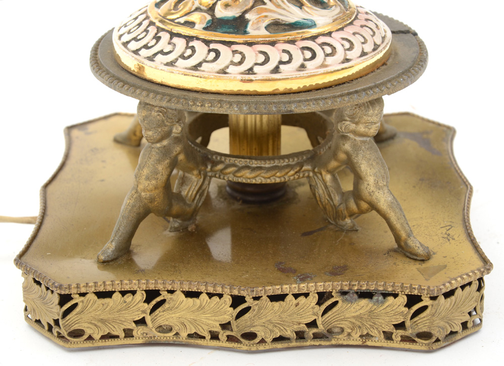 Ornate Vase Mounted as a Table Lamp