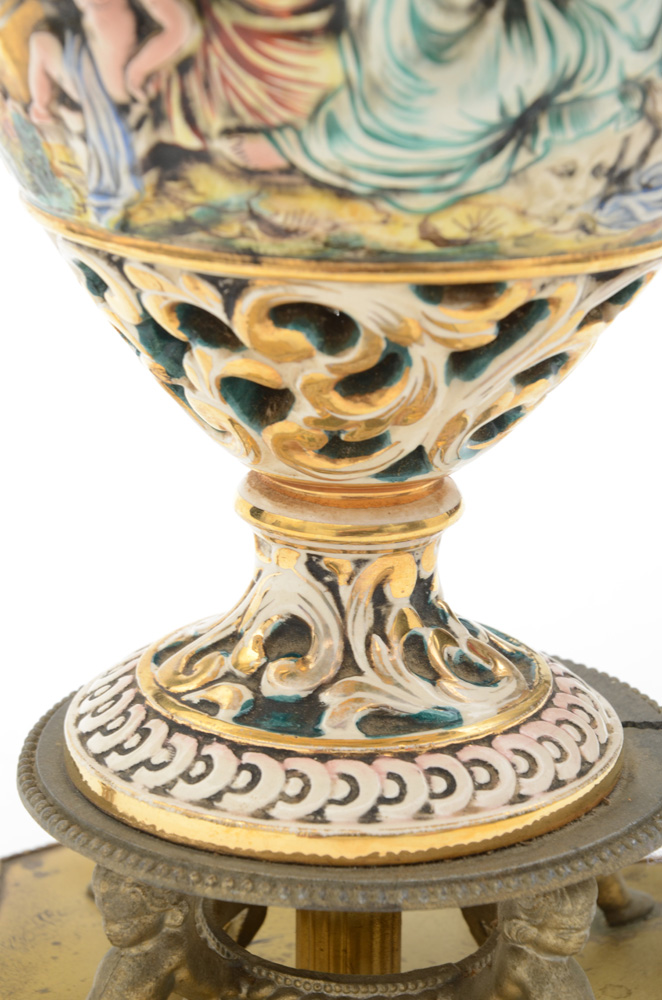 Ornate Vase Mounted as a Table Lamp