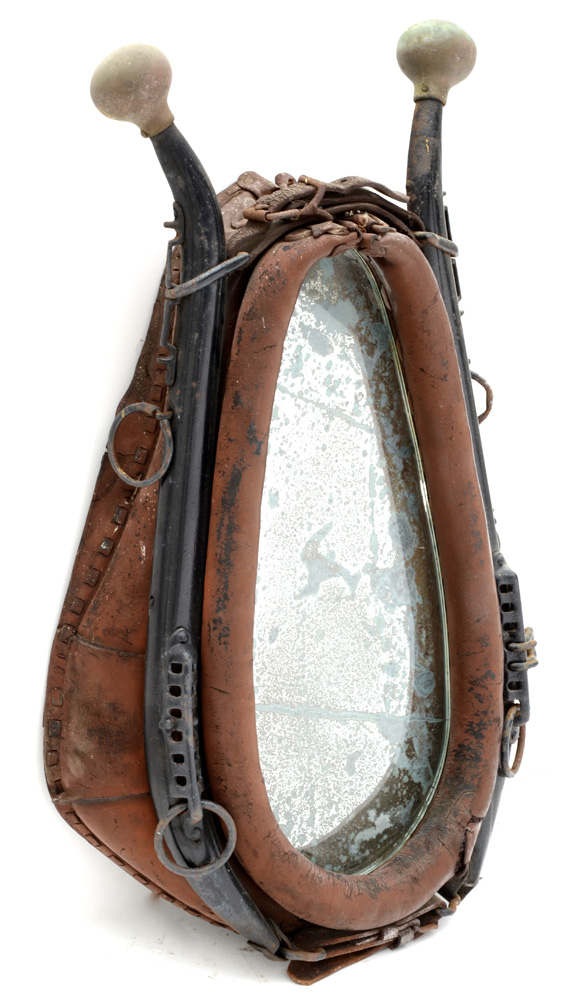Antique Horse Collar Wall Mirror