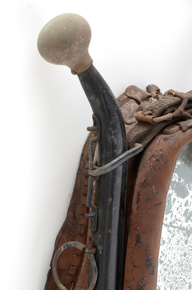 Antique Horse Collar Wall Mirror