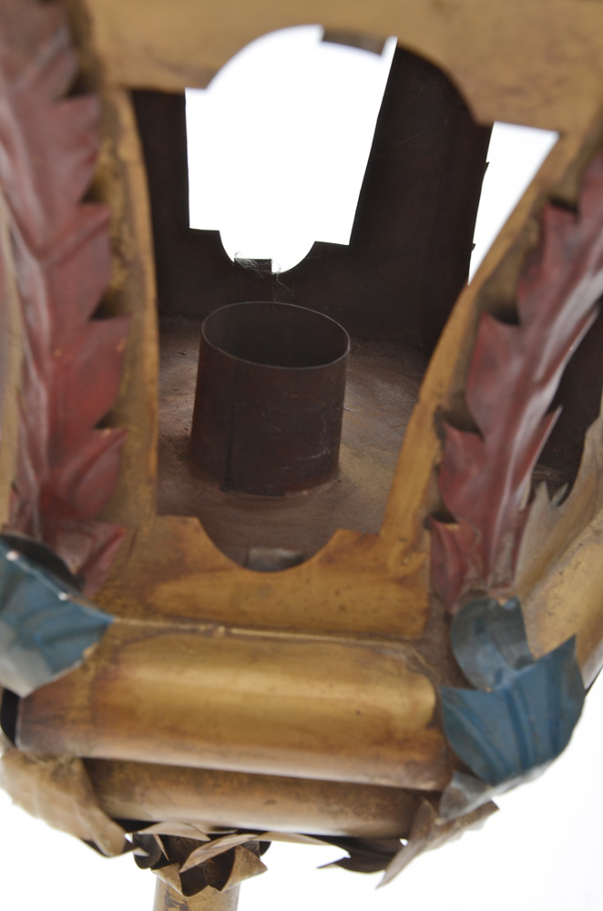 Vintage Italian Tole Painted Lantern