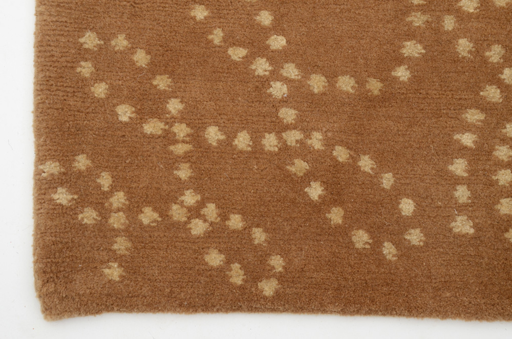 Carpet Creations Tibetan Hand Knotted Wool and Silk Accent Rug