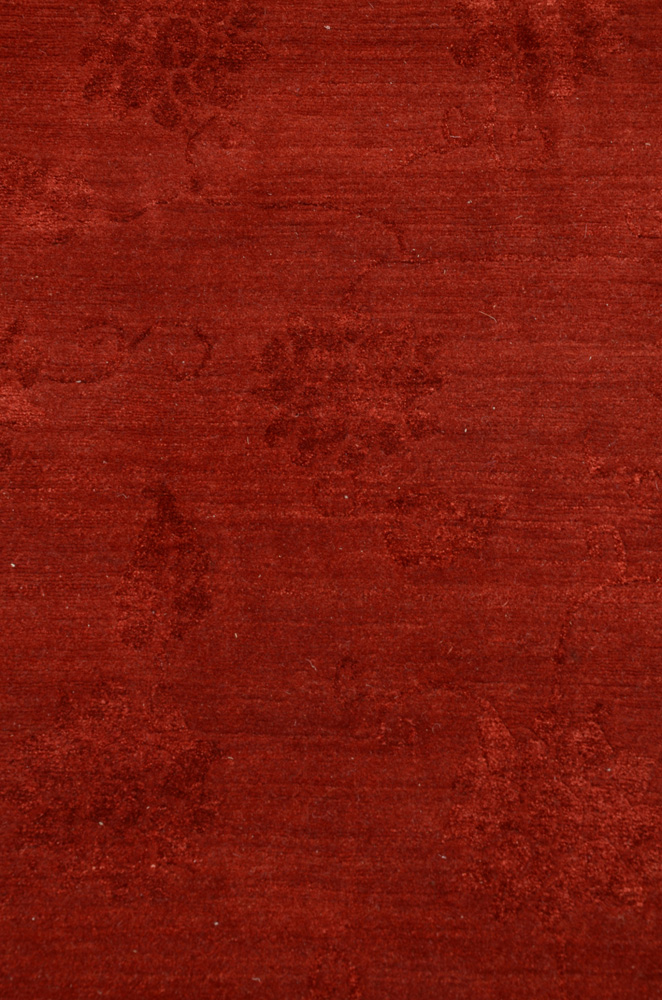 Tufenkian Tibetan Shakti Hand Knotted Wool and Silk Accent Rug