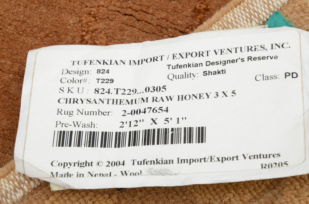 Tufenkian Tibetan Shakti Hand Knotted Wool Accent Rug