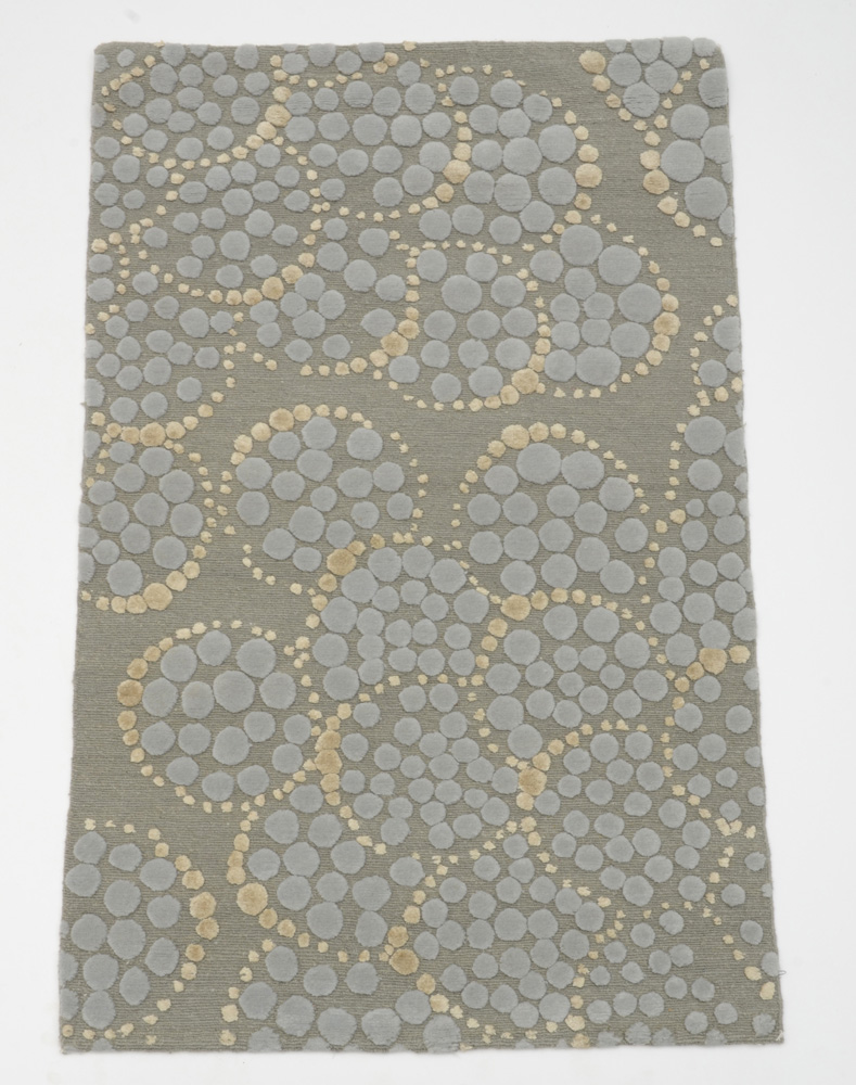 Tufenkian Tibetan Shakti Hand Knotted Wool and Silk Accent Rug