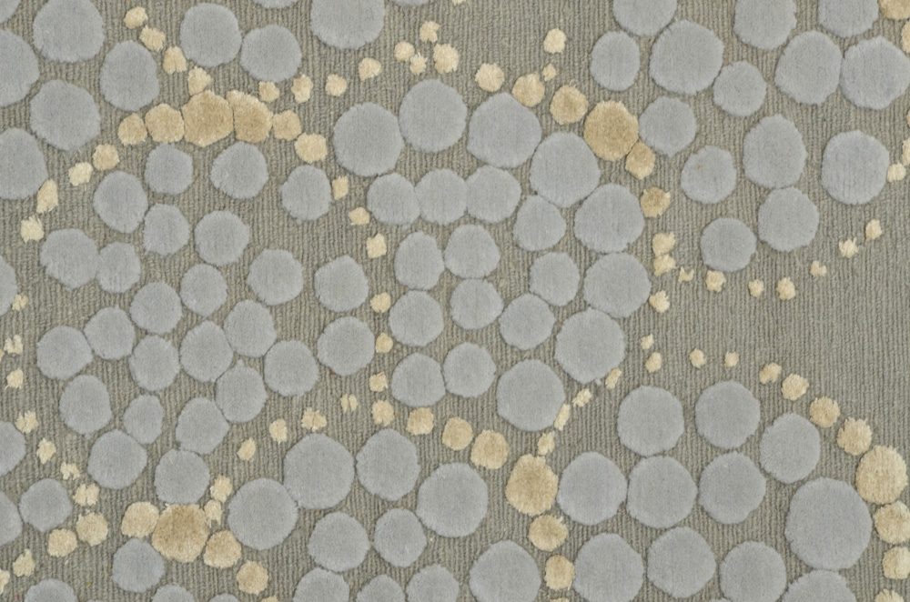 Tufenkian Tibetan Shakti Hand Knotted Wool and Silk Accent Rug