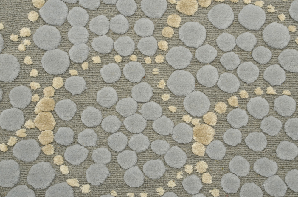 Tufenkian Tibetan Shakti Hand Knotted Wool and Silk Accent Rug