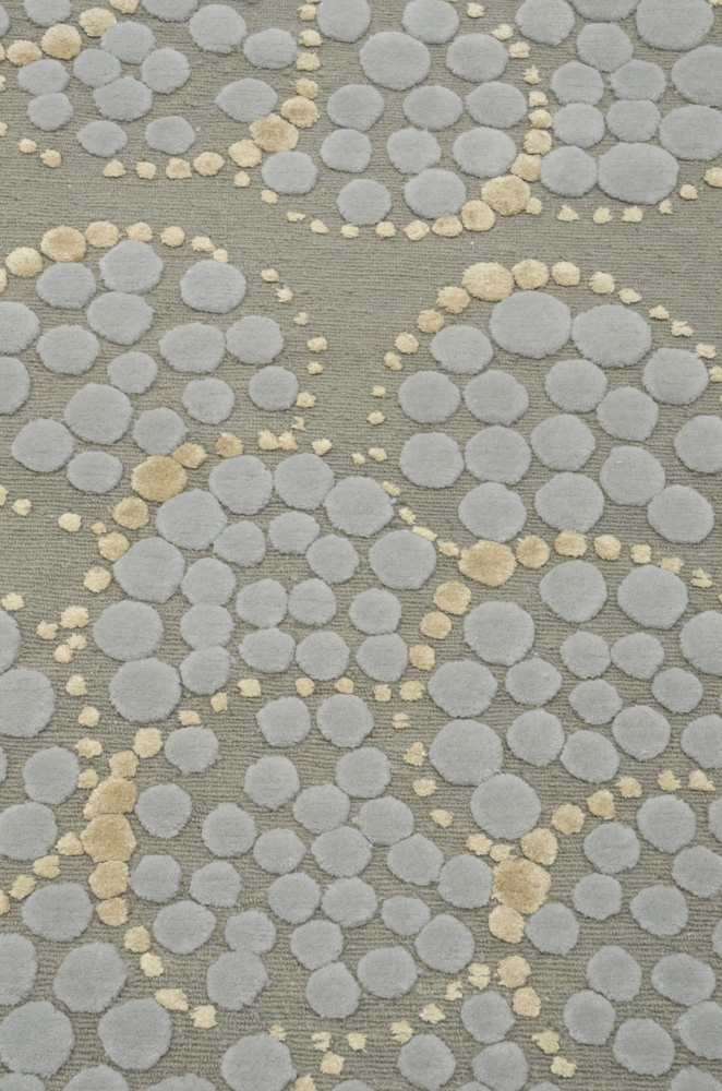 Tufenkian Tibetan Shakti Hand Knotted Wool and Silk Accent Rug