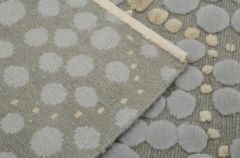 Tufenkian Tibetan Shakti Hand Knotted Wool and Silk Accent Rug