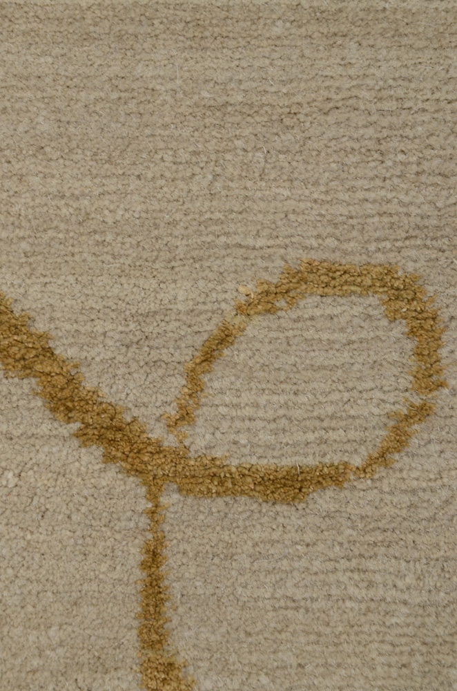 Tufenkian Tibetan Shakti Hand Knotted Wool and Silk Accent Rug