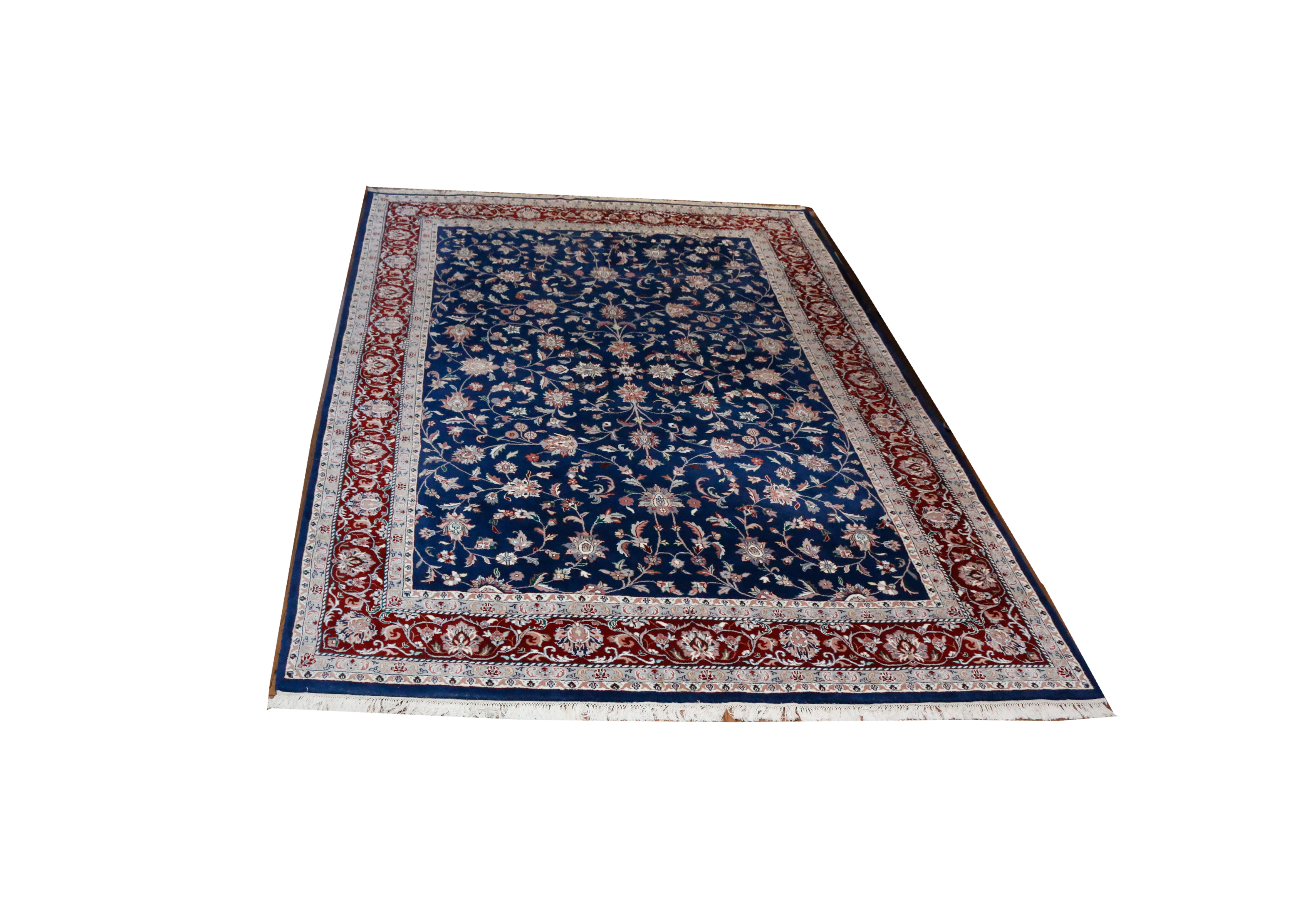 Hand-Knotted Indo-Keshan Regency Quality Area Rug