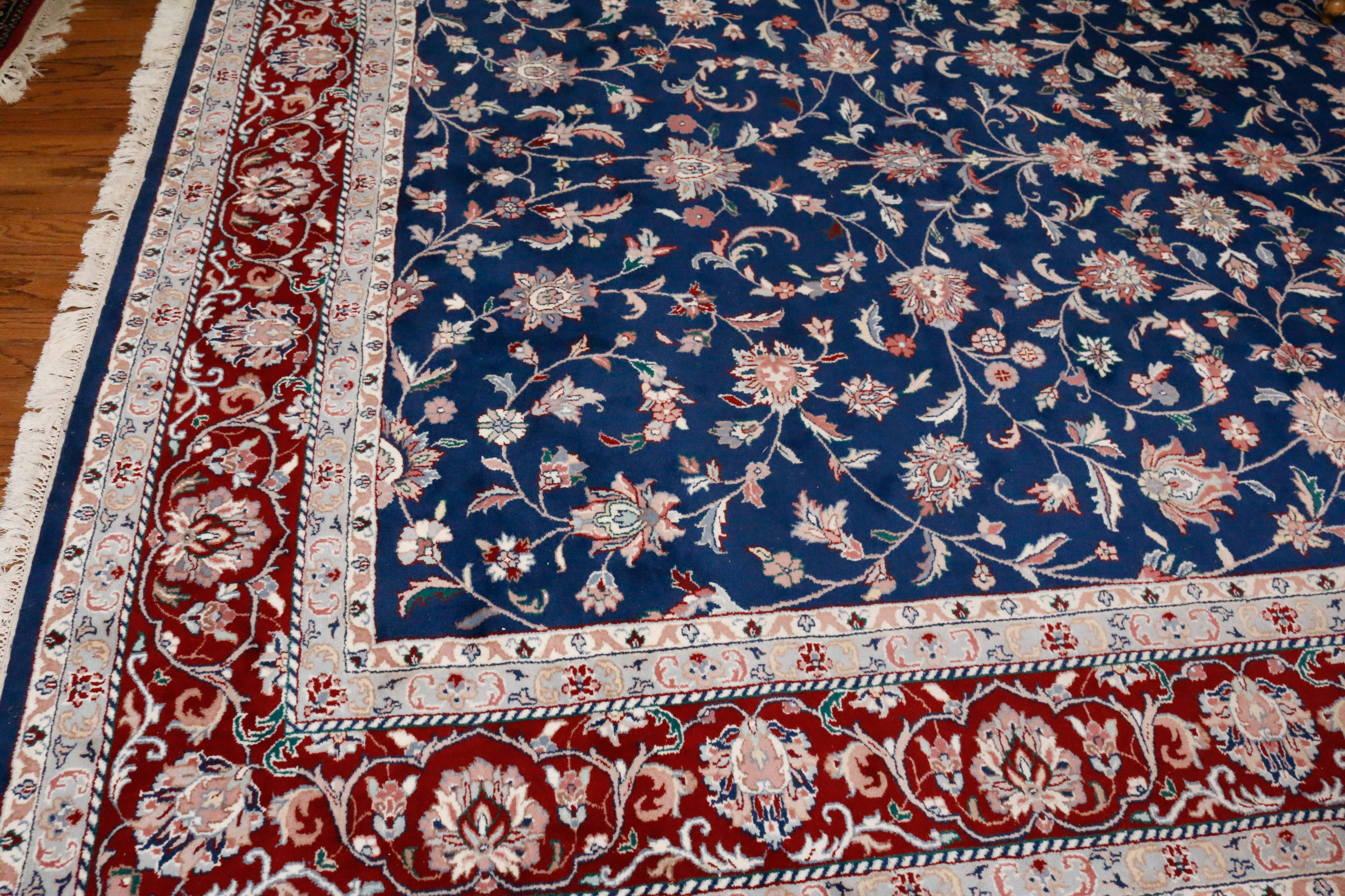 Hand-Knotted Indo-Keshan Regency Quality Area Rug