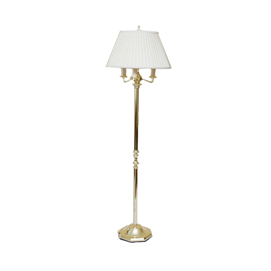 Gold Tone Floor Lamp