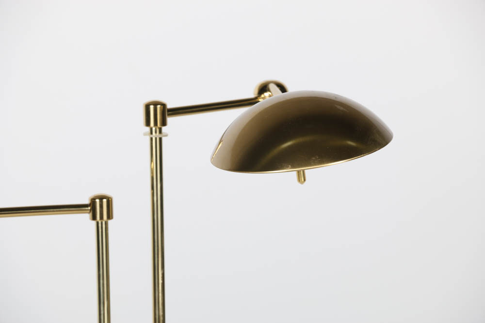 Holtkoetter Brass Double Pharmacy Floor Lamp
