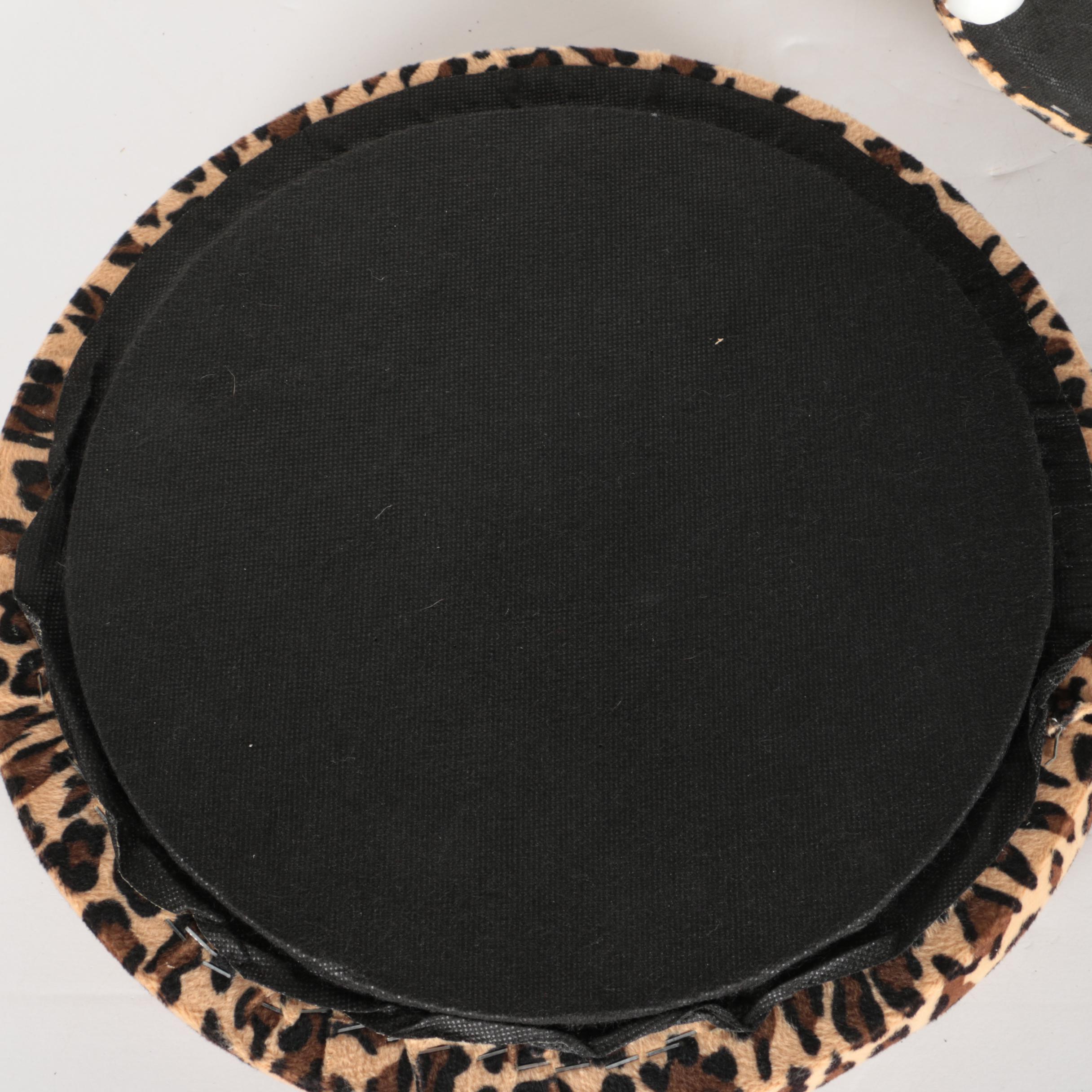 Leopard Print Ottoman