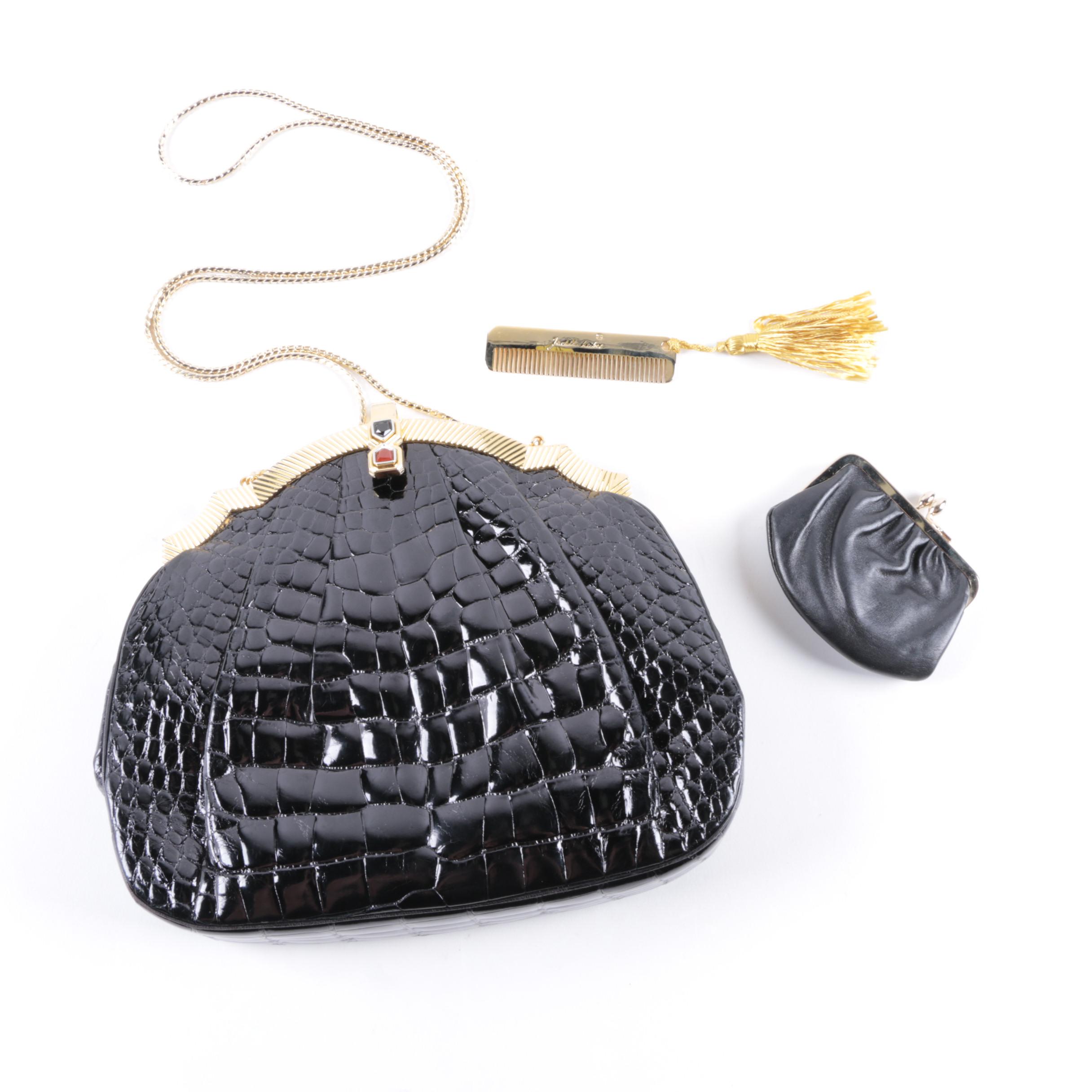 Judith Leiber Alligator Evening Bag