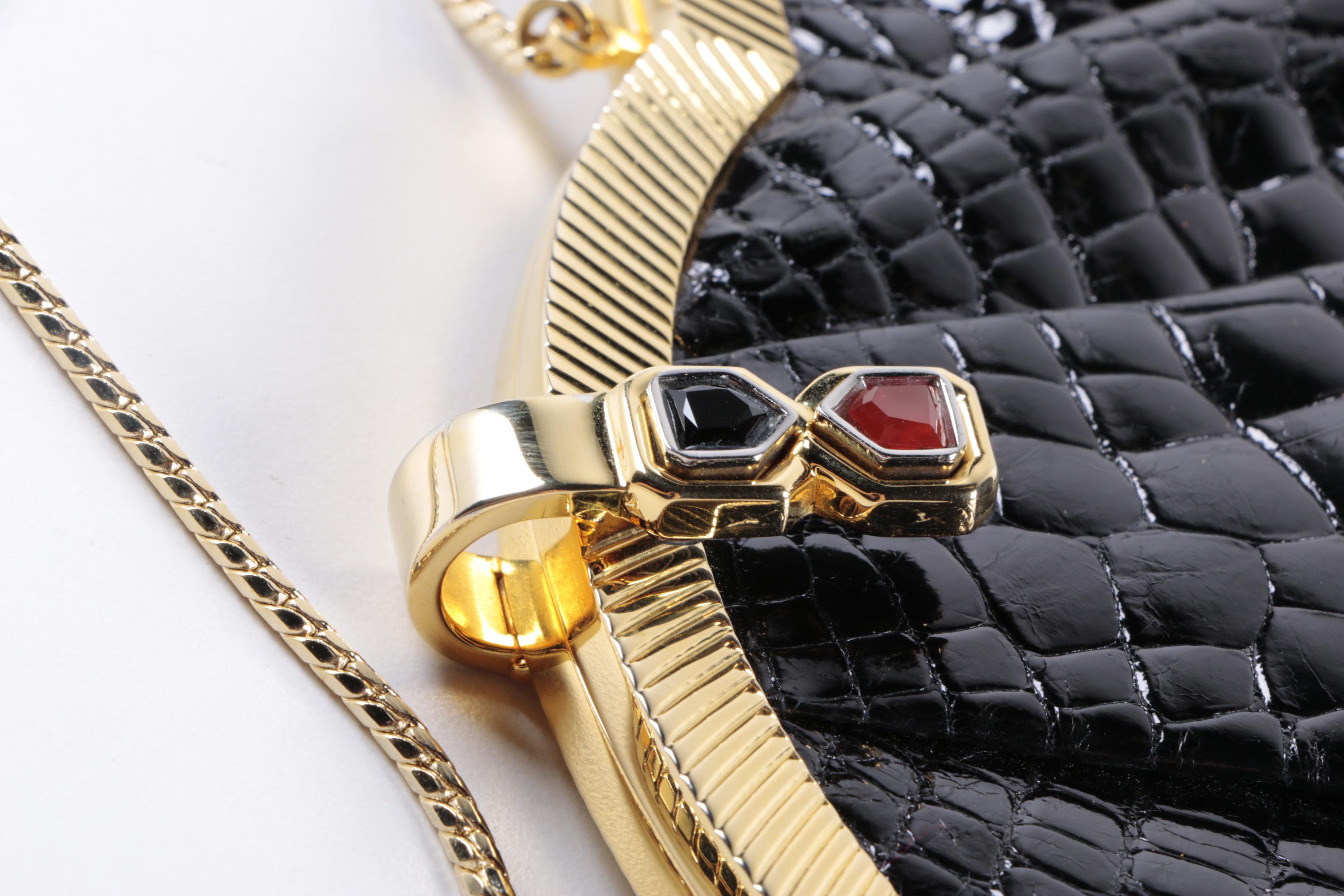 Judith Leiber Alligator Evening Bag