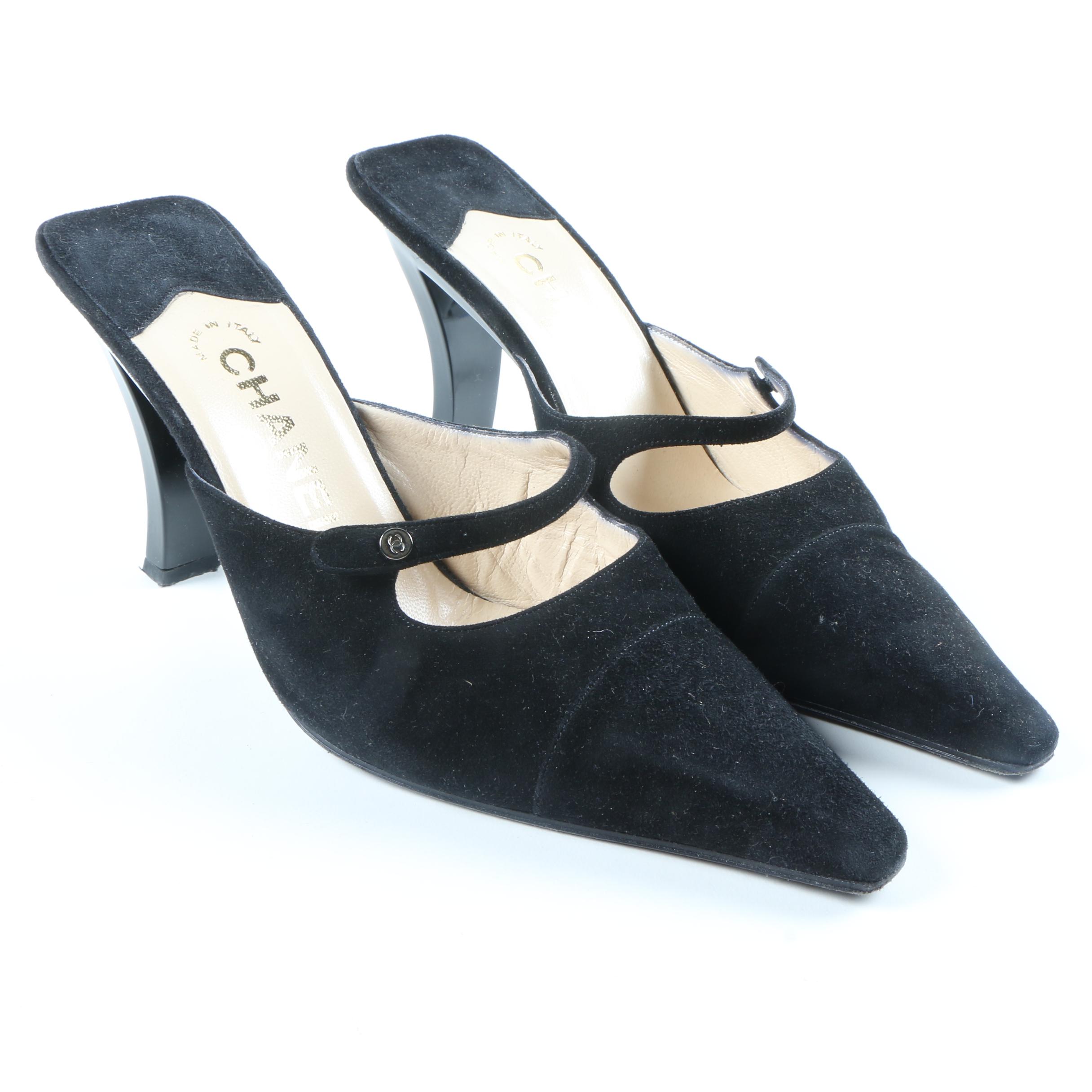 Chanel Mary Jane Mules