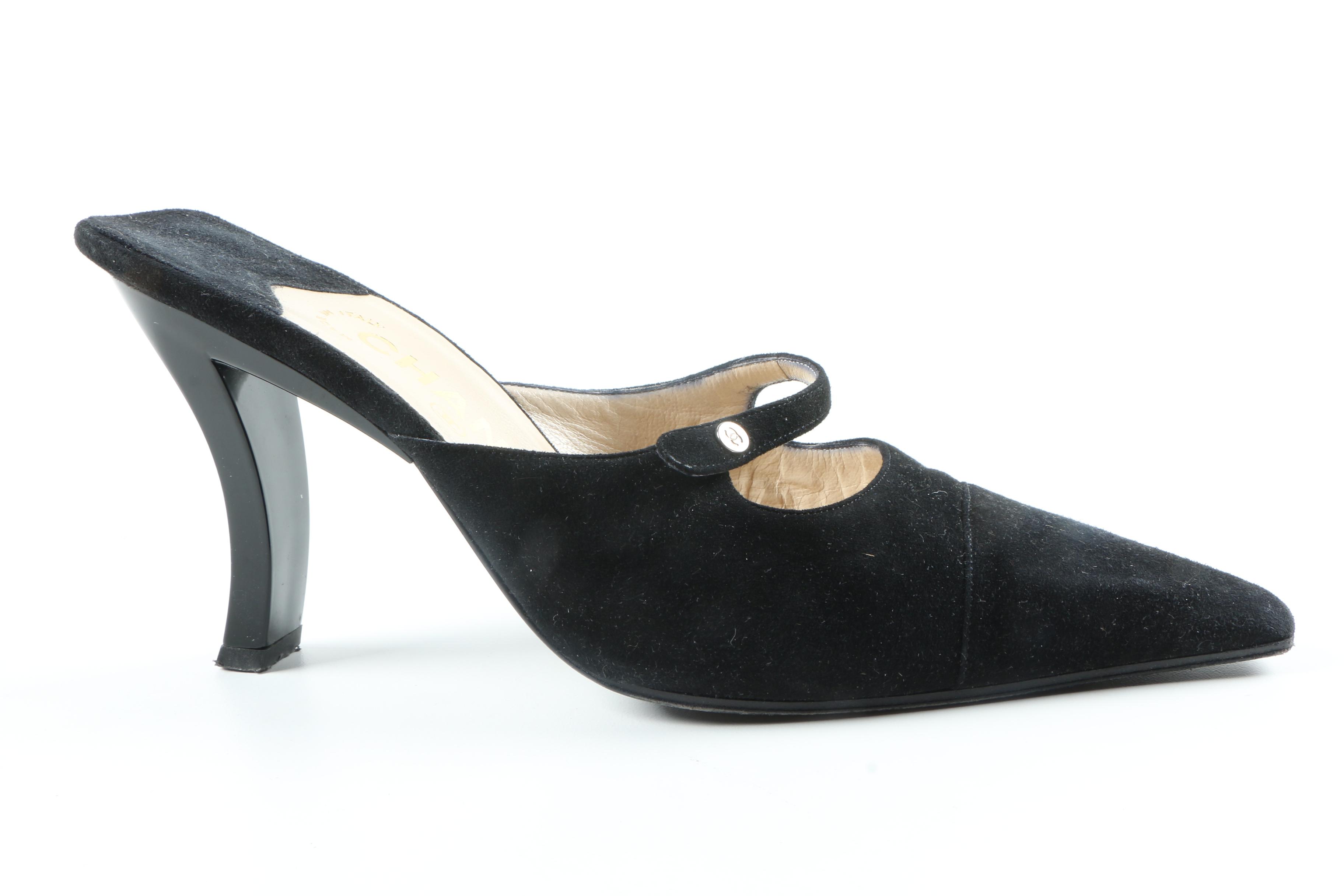 Chanel Mary Jane Mules