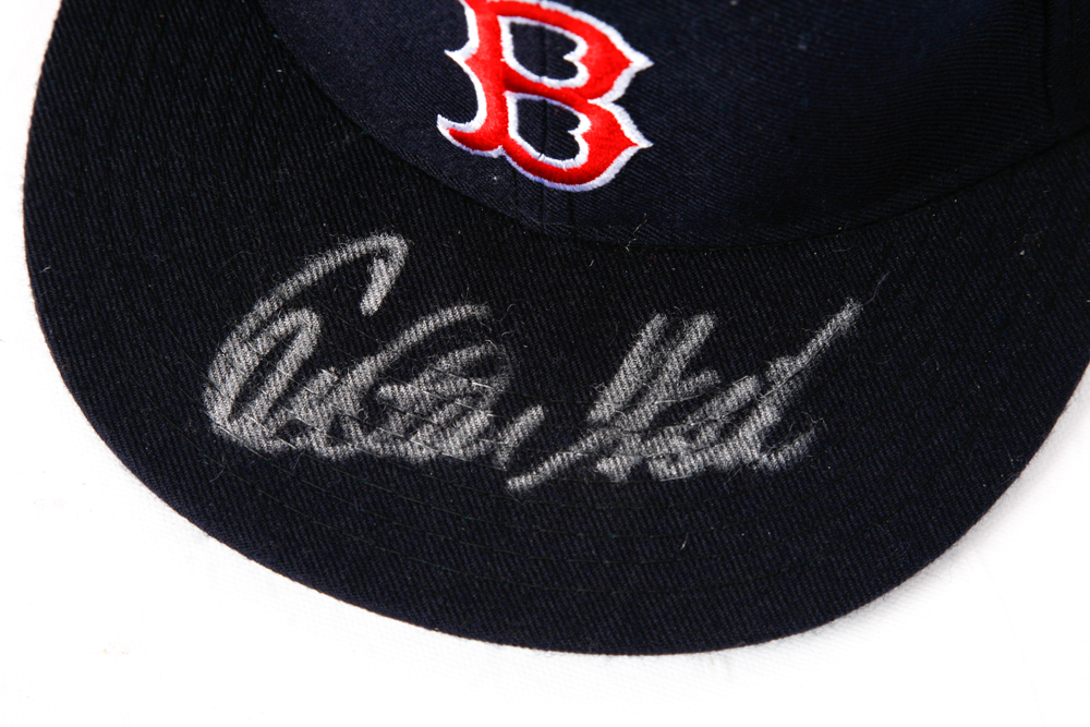 Carlton Fisk Autographed Official Red Sox Cap with COA by Fleer