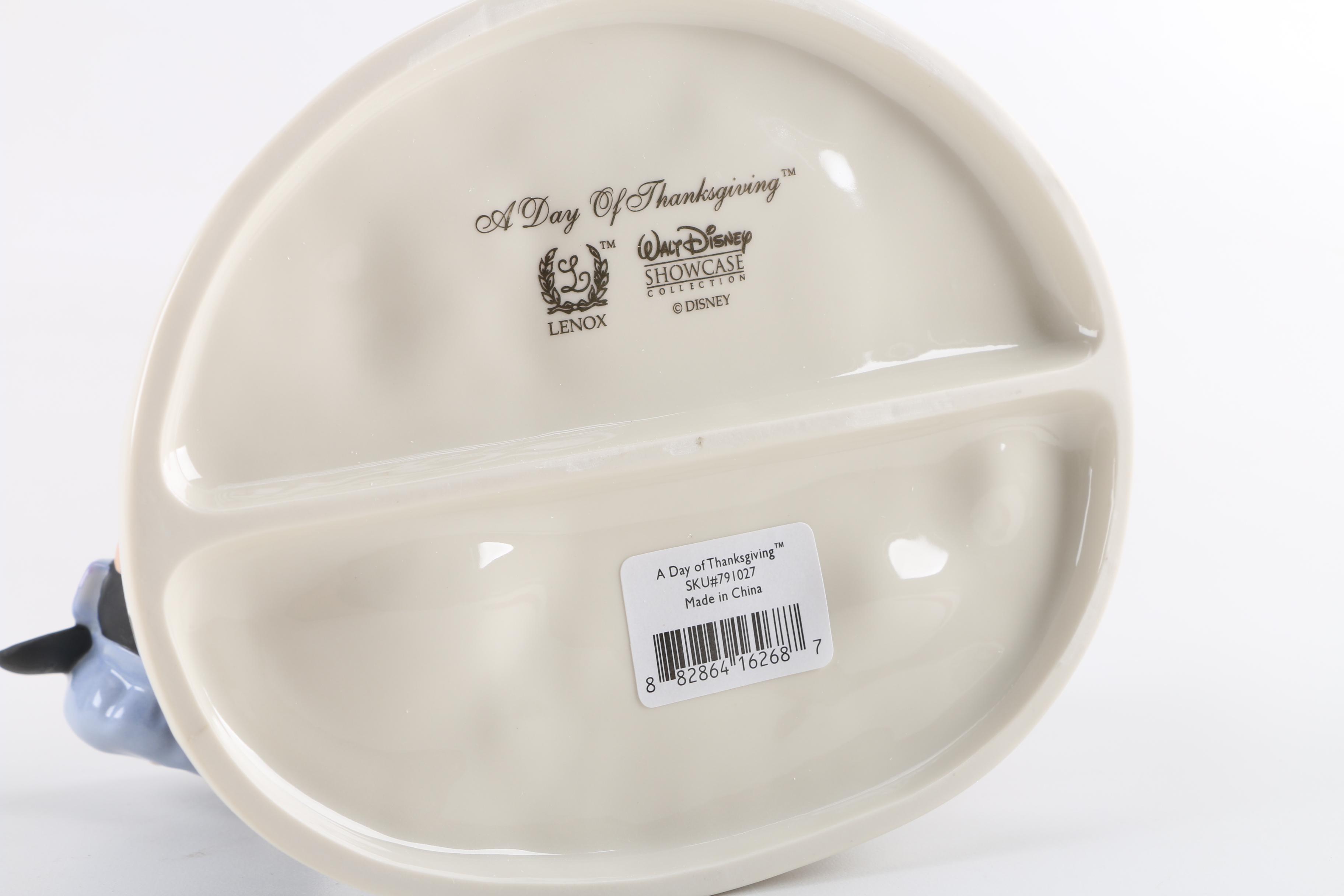 Lenox Porcelain Figurine of Mickey and Minnie "Day of Thanksgiving"