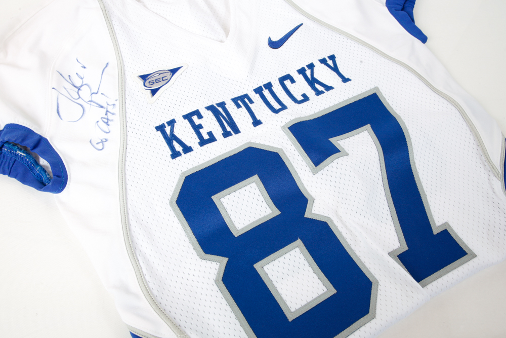 Signed Joker Phillips University of Kentucky Football Jersey