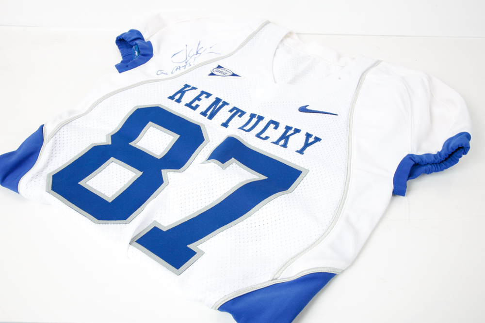 Signed Joker Phillips University of Kentucky Football Jersey