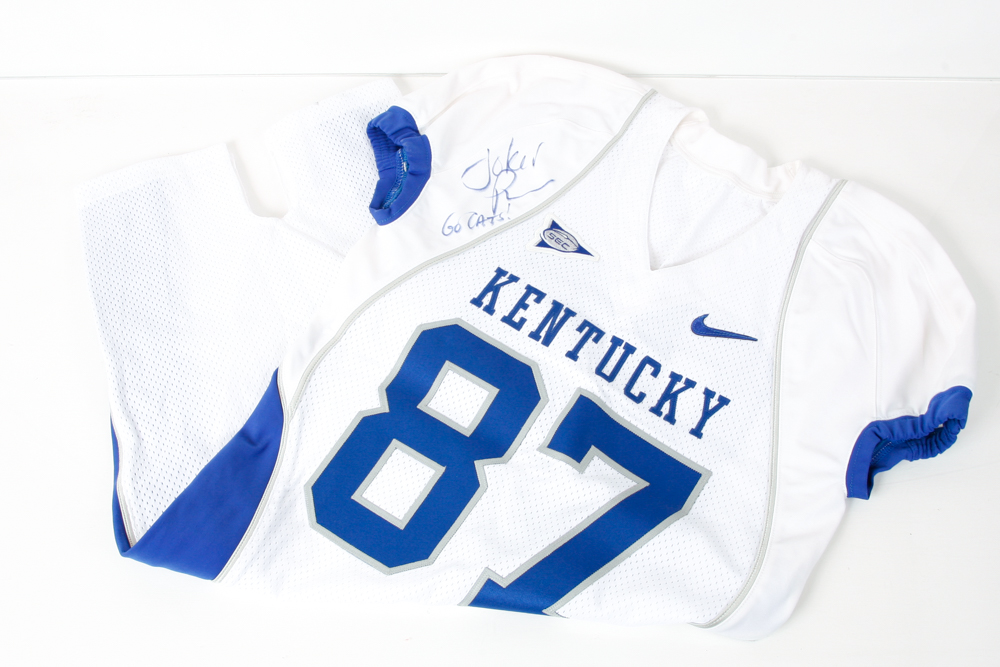 Signed Joker Phillips University of Kentucky Football Jersey