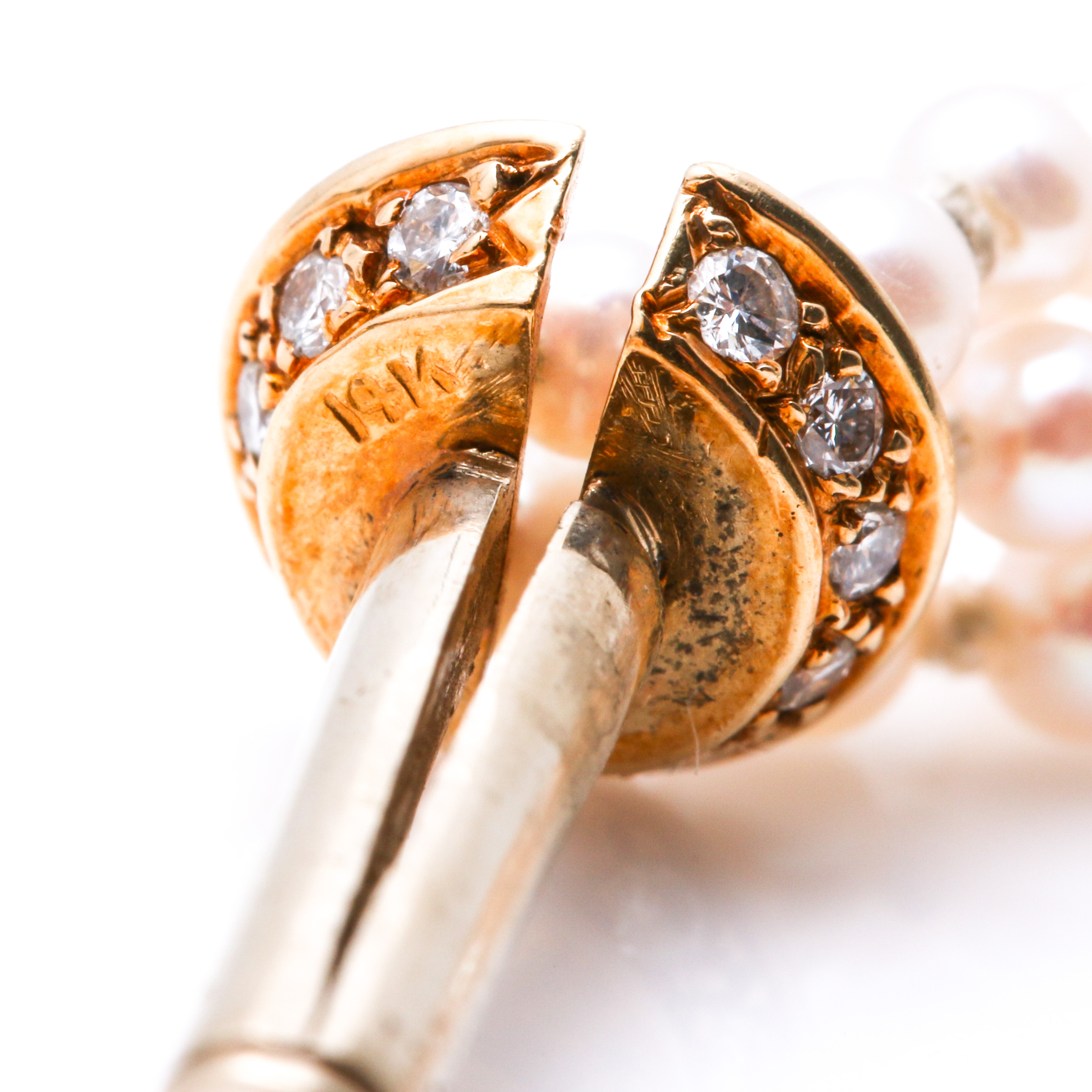 18K Yellow Gold 3.00 CTW Diamond, Amethyst, Pink Sapphire and Pearl Necklace