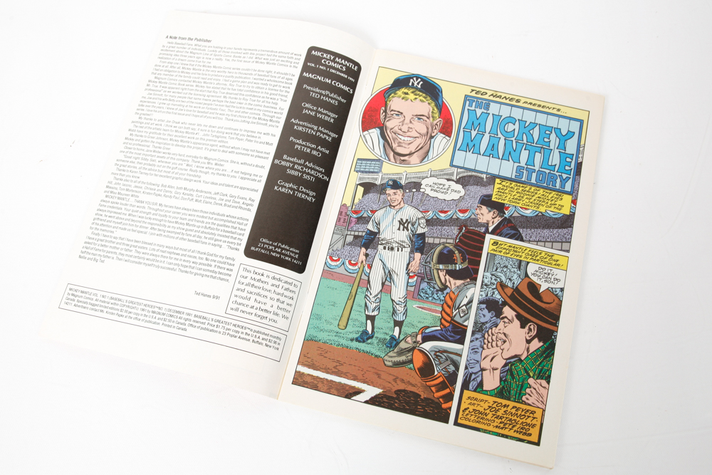 First Edition Mickey Mantle Magnum Comic Book