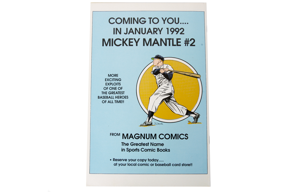 First Edition Mickey Mantle Magnum Comic Book