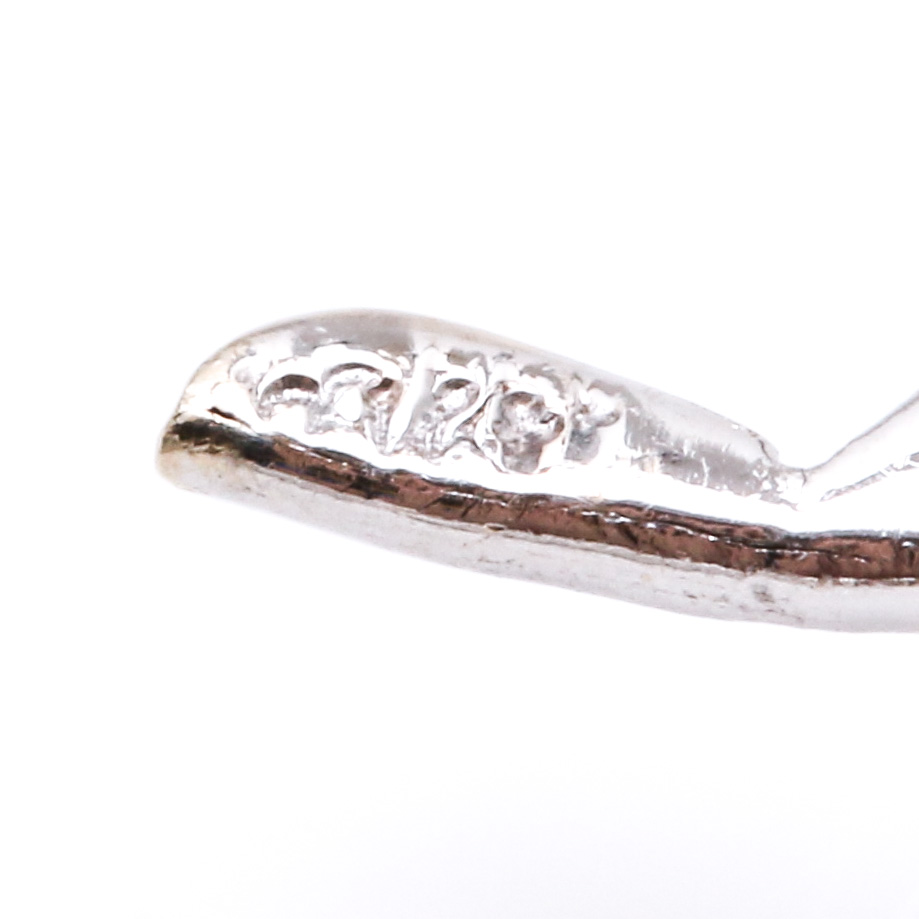 18K White Gold 4.97 CTW Diamond Huggie Hoop Earrings