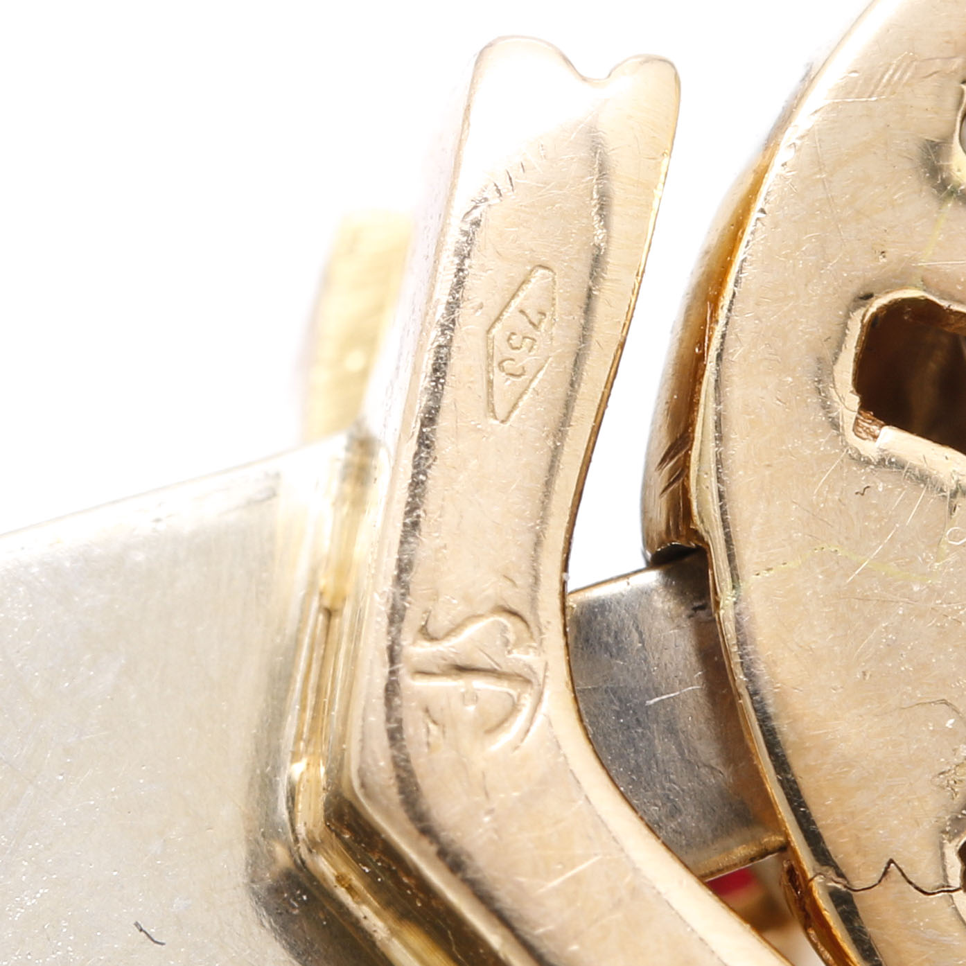 18K Two-Tone Yellow Gold Ruby Tulip Bracelet