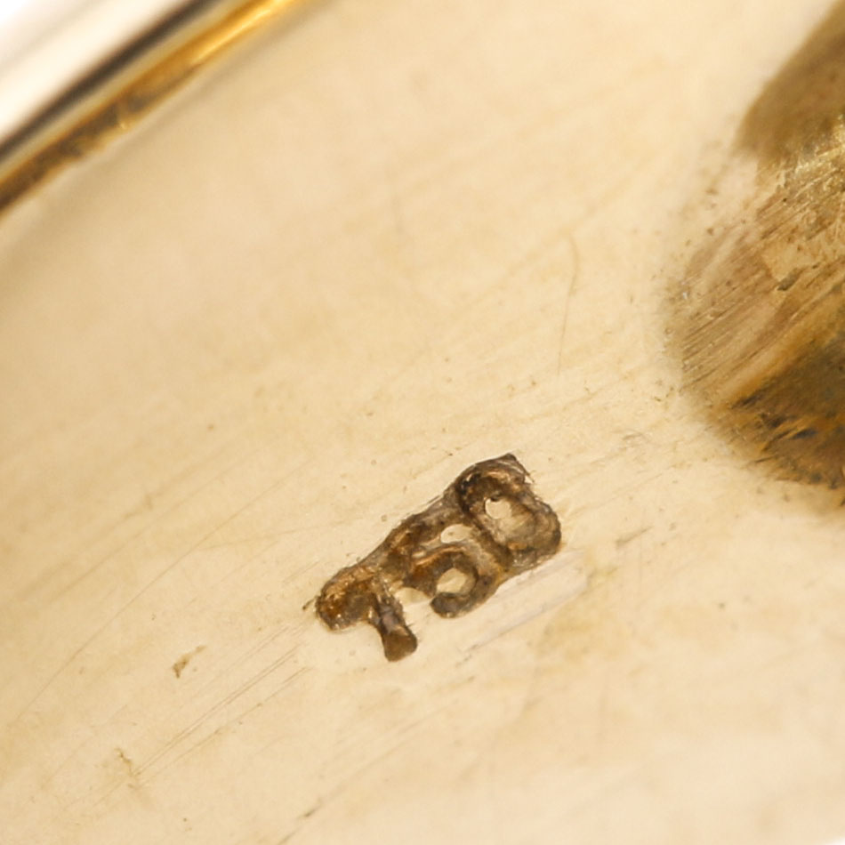 18K Yellow Gold 4.00 CTW Blue Sapphire and 2.02 CTW Diamond Ring