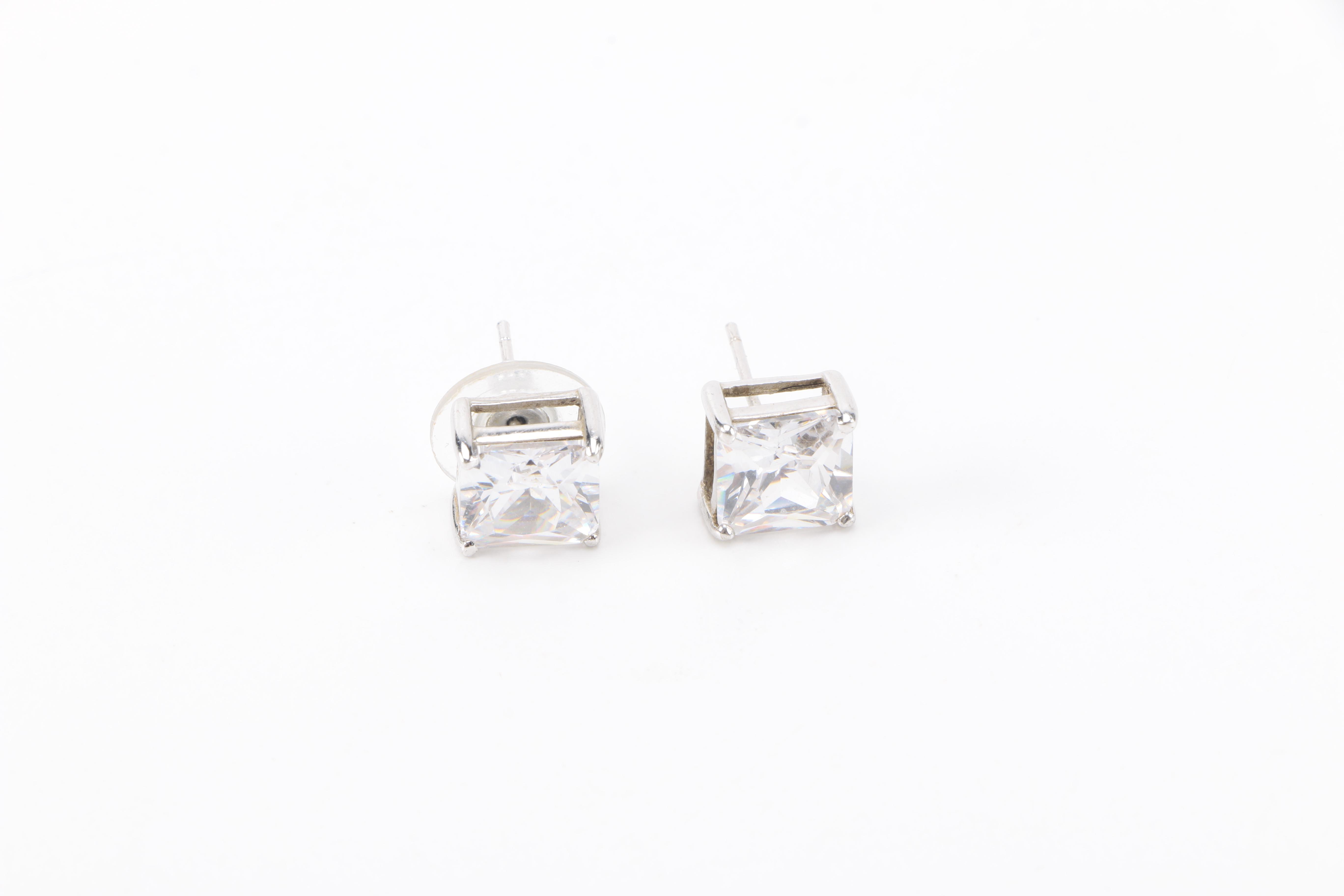 Sterling Silver Jewelry Including a Diamond Bracelet