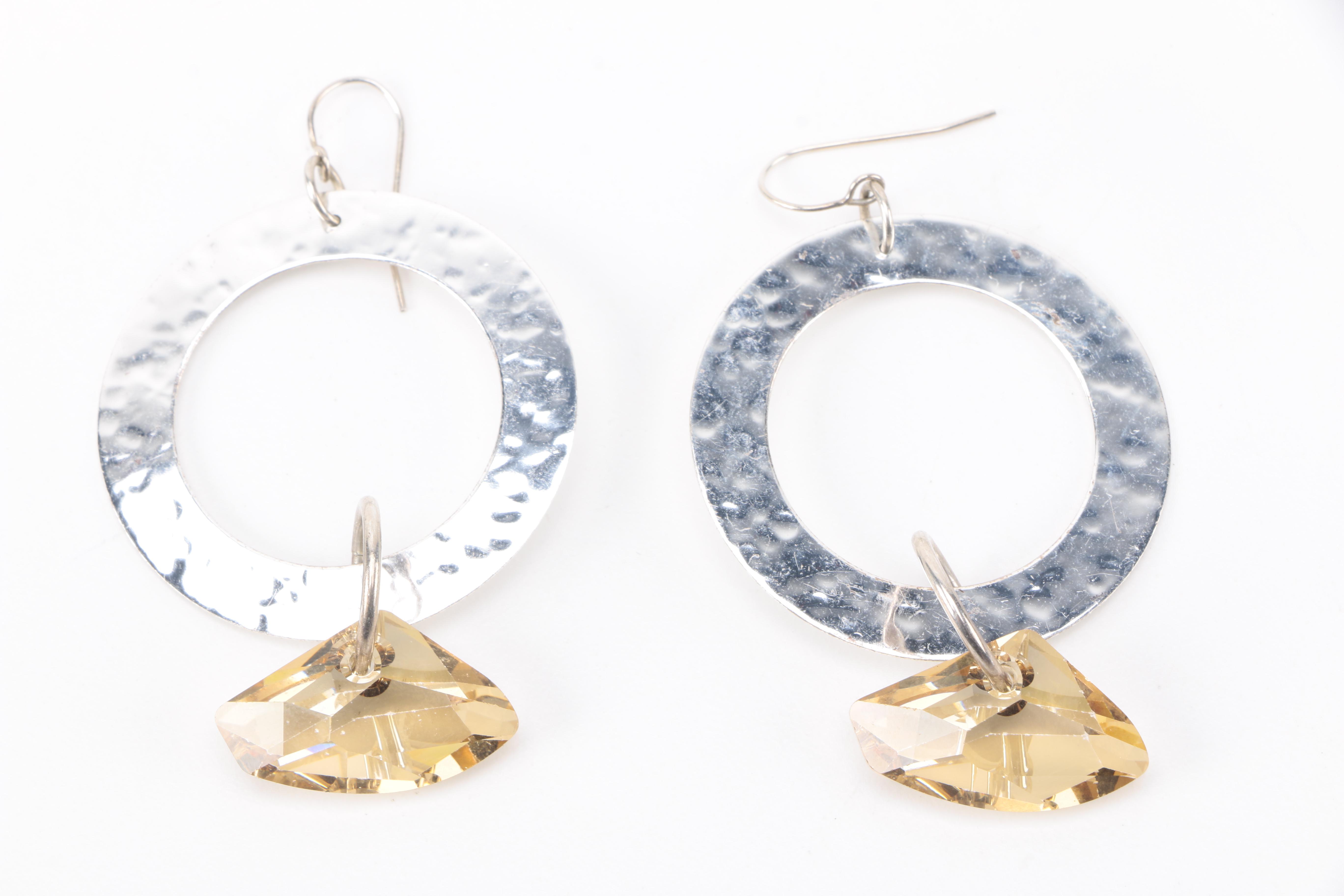 Sterling Silver Jewelry Including a Diamond Bracelet