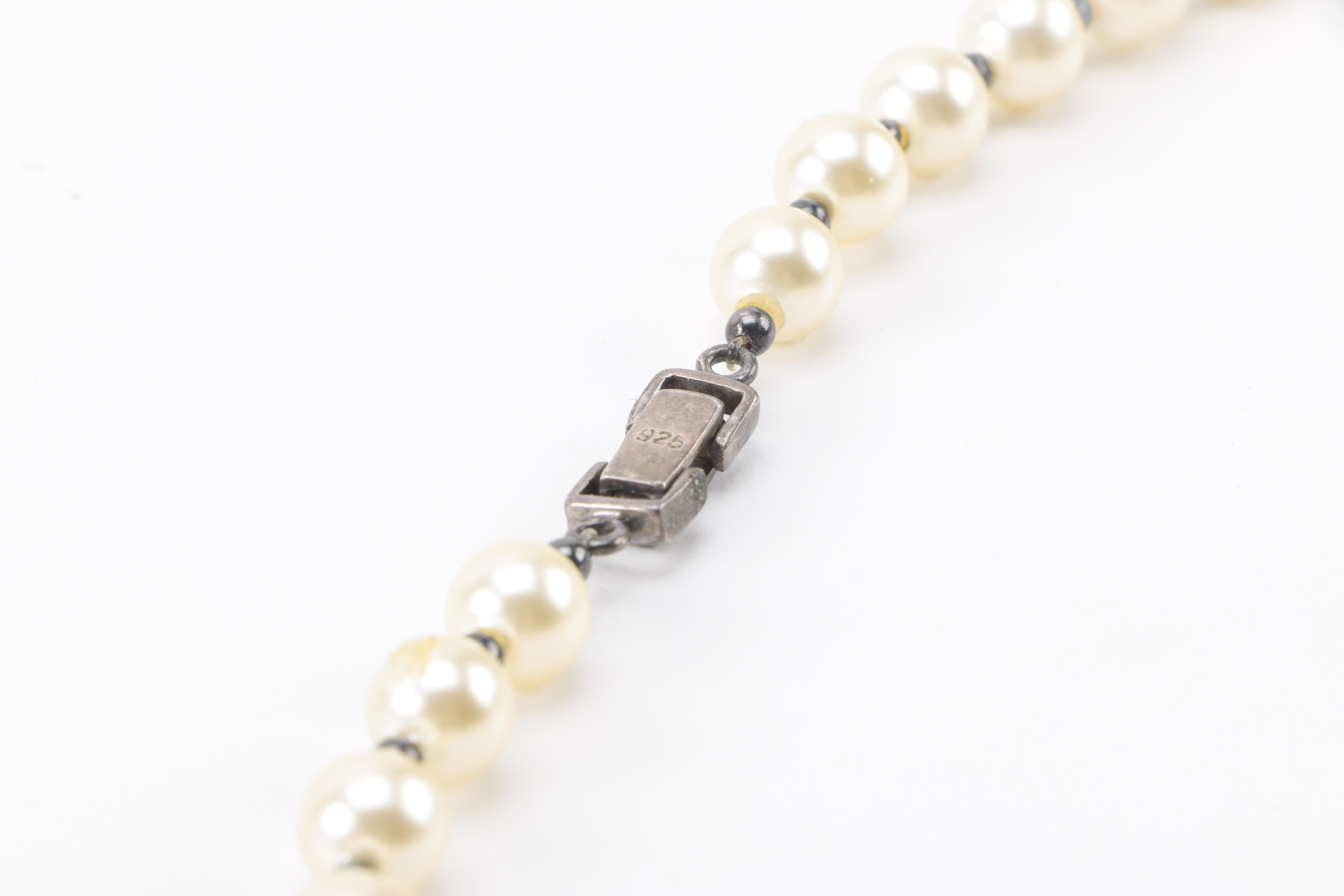 Sterling Silver Jewelry Including a Diamond Bracelet