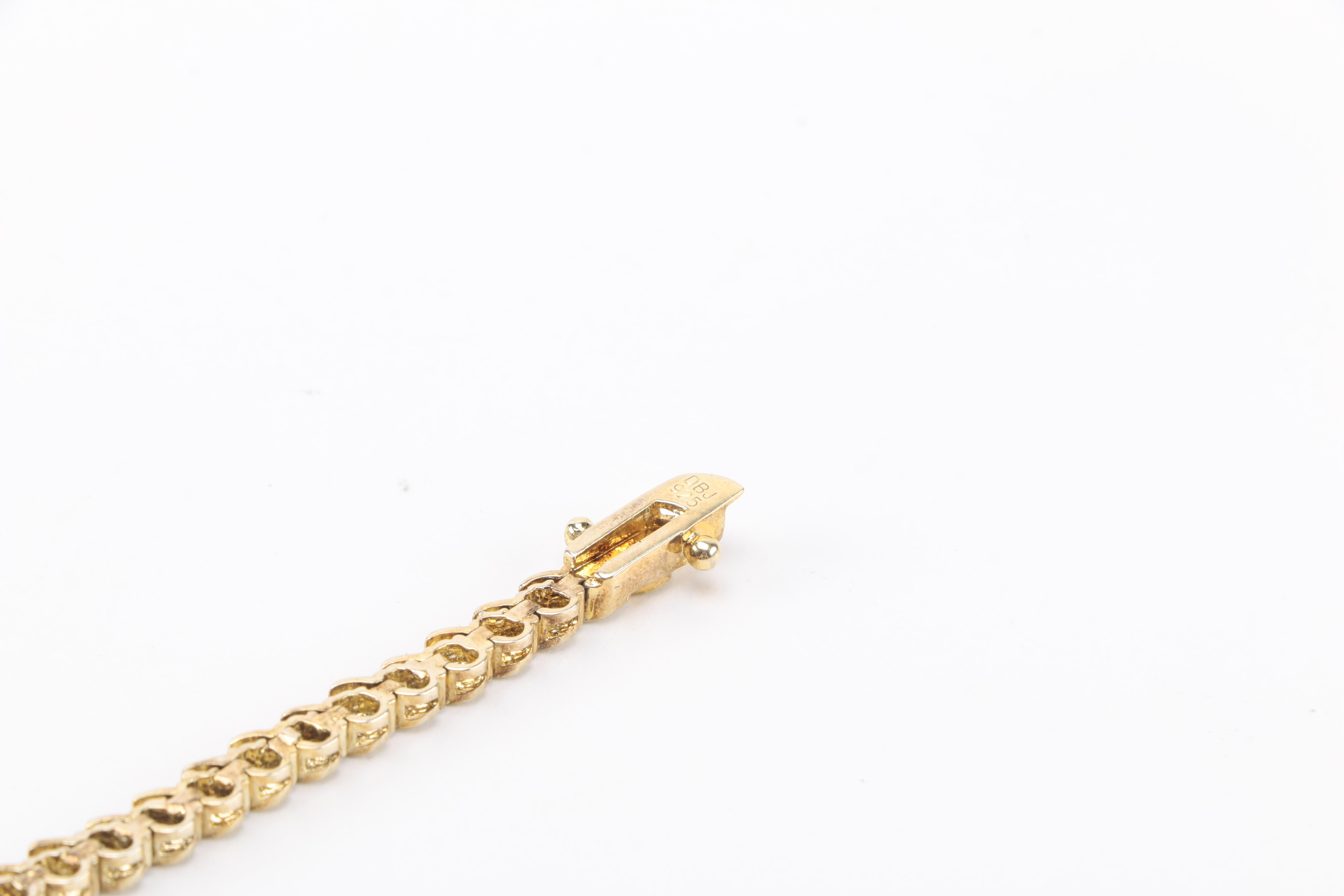 Sterling Silver Jewelry Including a Diamond Bracelet