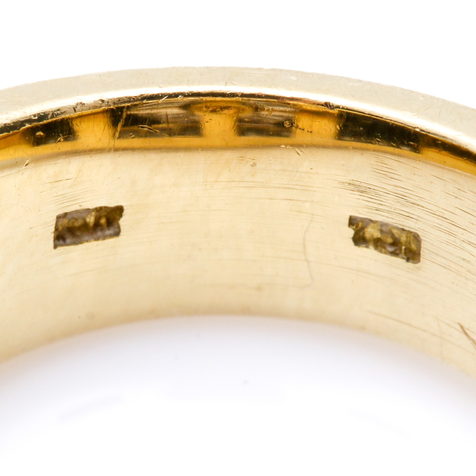 18K Yellow Gold 1.64 CTW Diamond, Emerald, and Onyx Inlay Ring