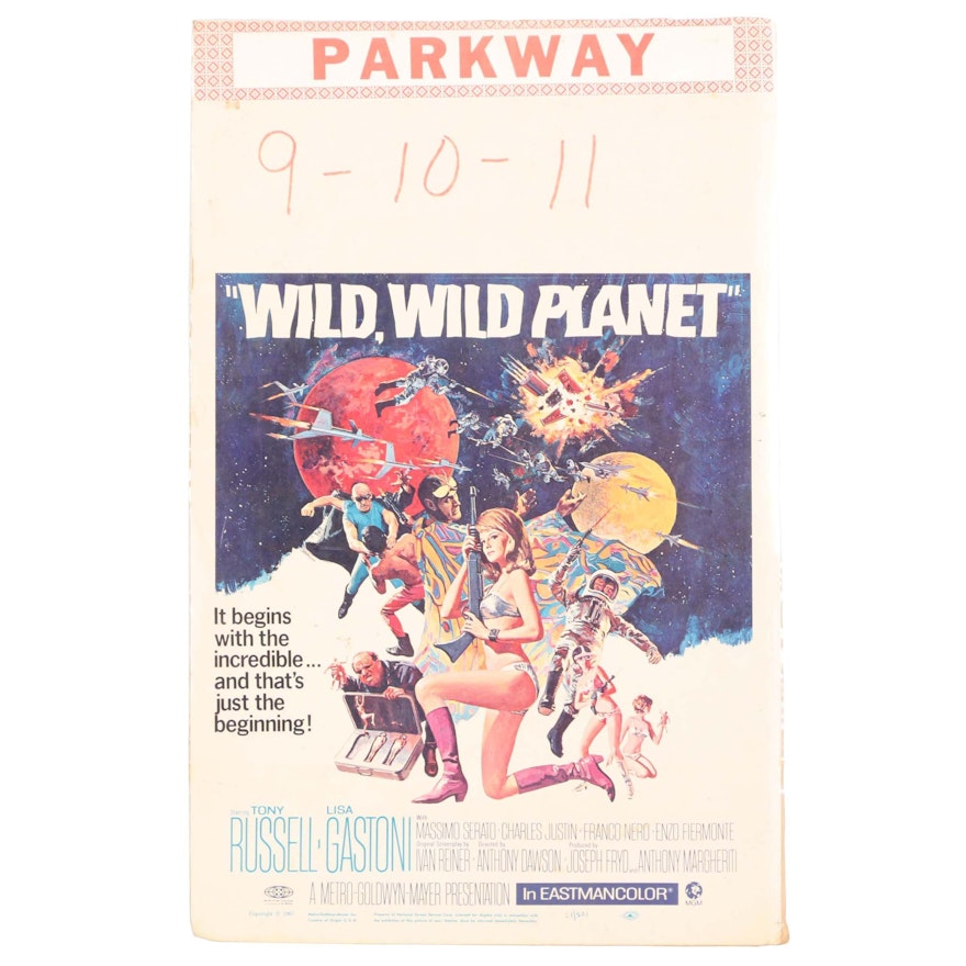 Offset Lithograph Movie Poster for "Wild, Wild Planet"