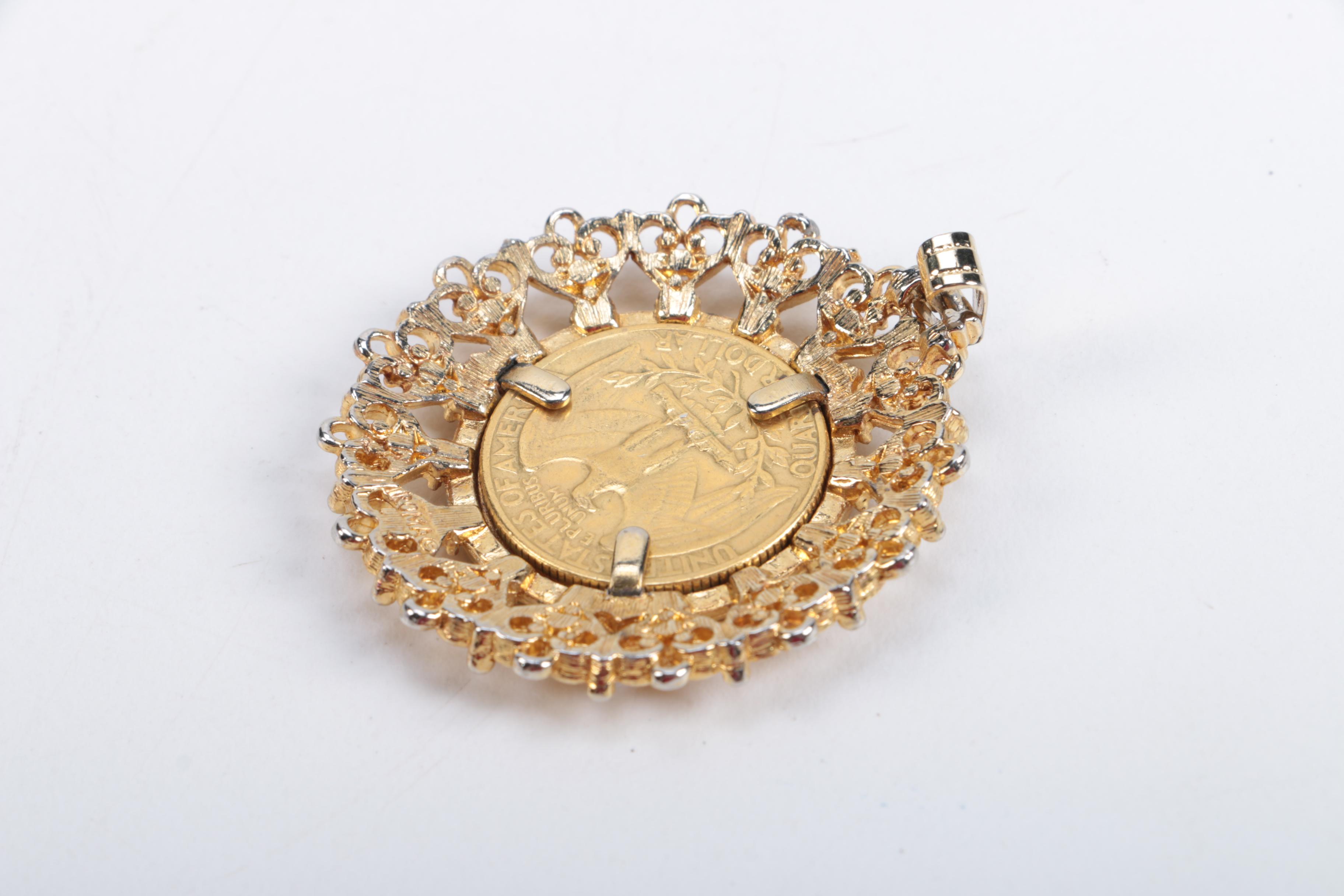 Coin Jewelry Including Silver Components