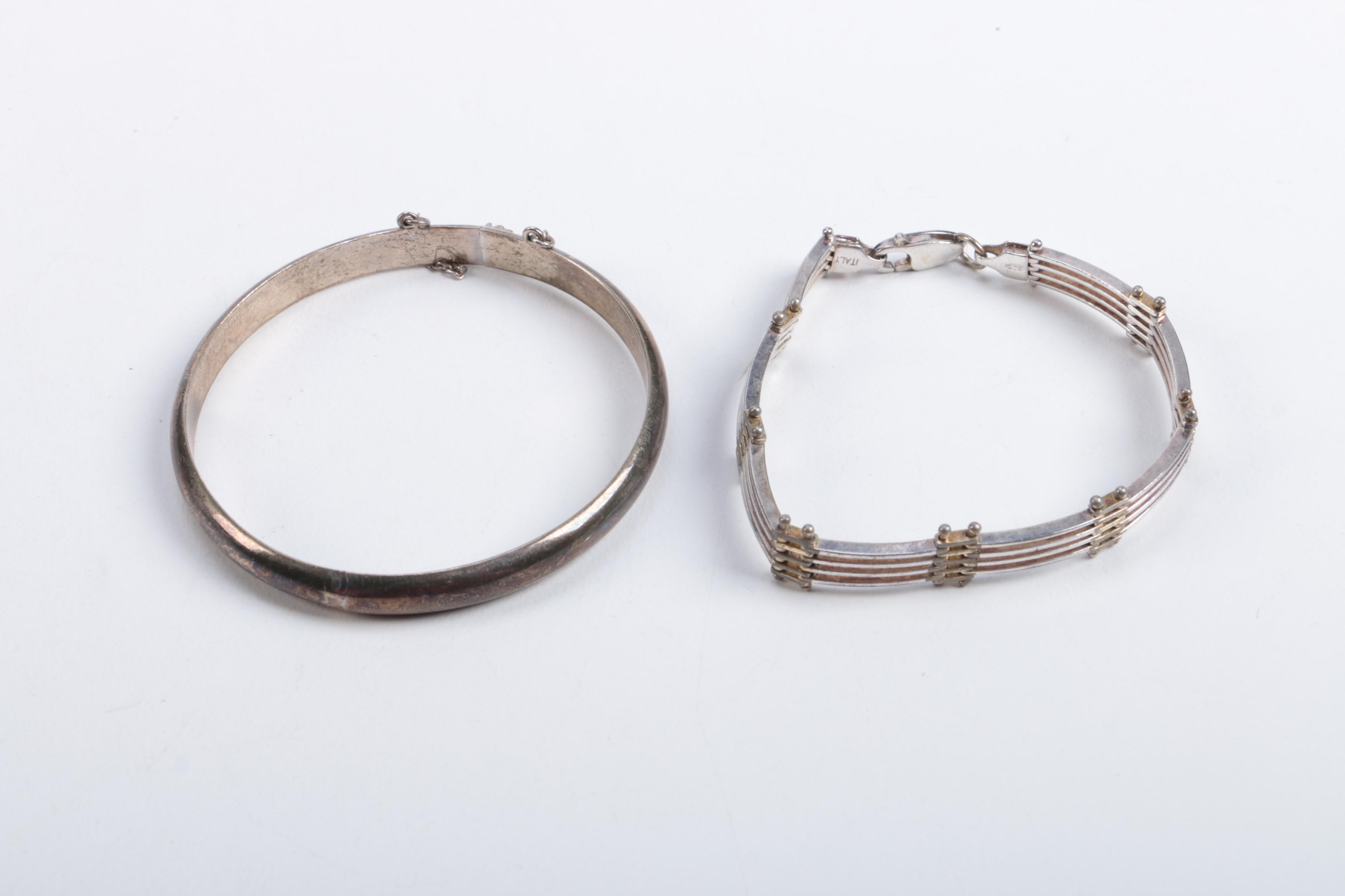 Sterling Silver and 800 Silver Jewelry Assortment