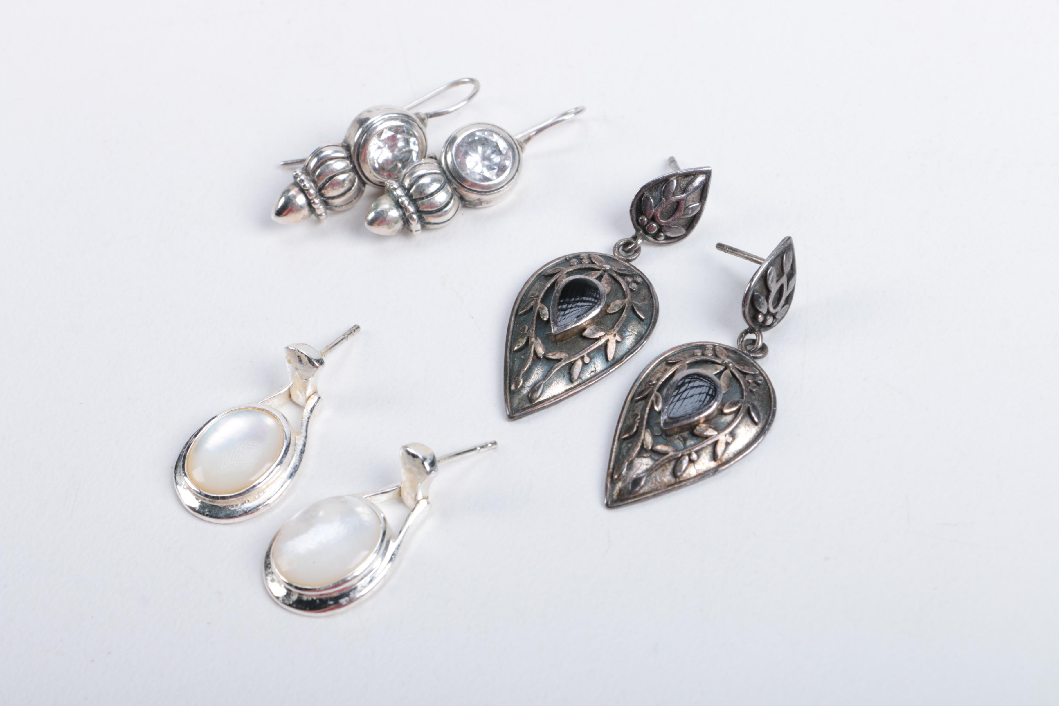 Sterling Silver and 800 Silver Jewelry Assortment