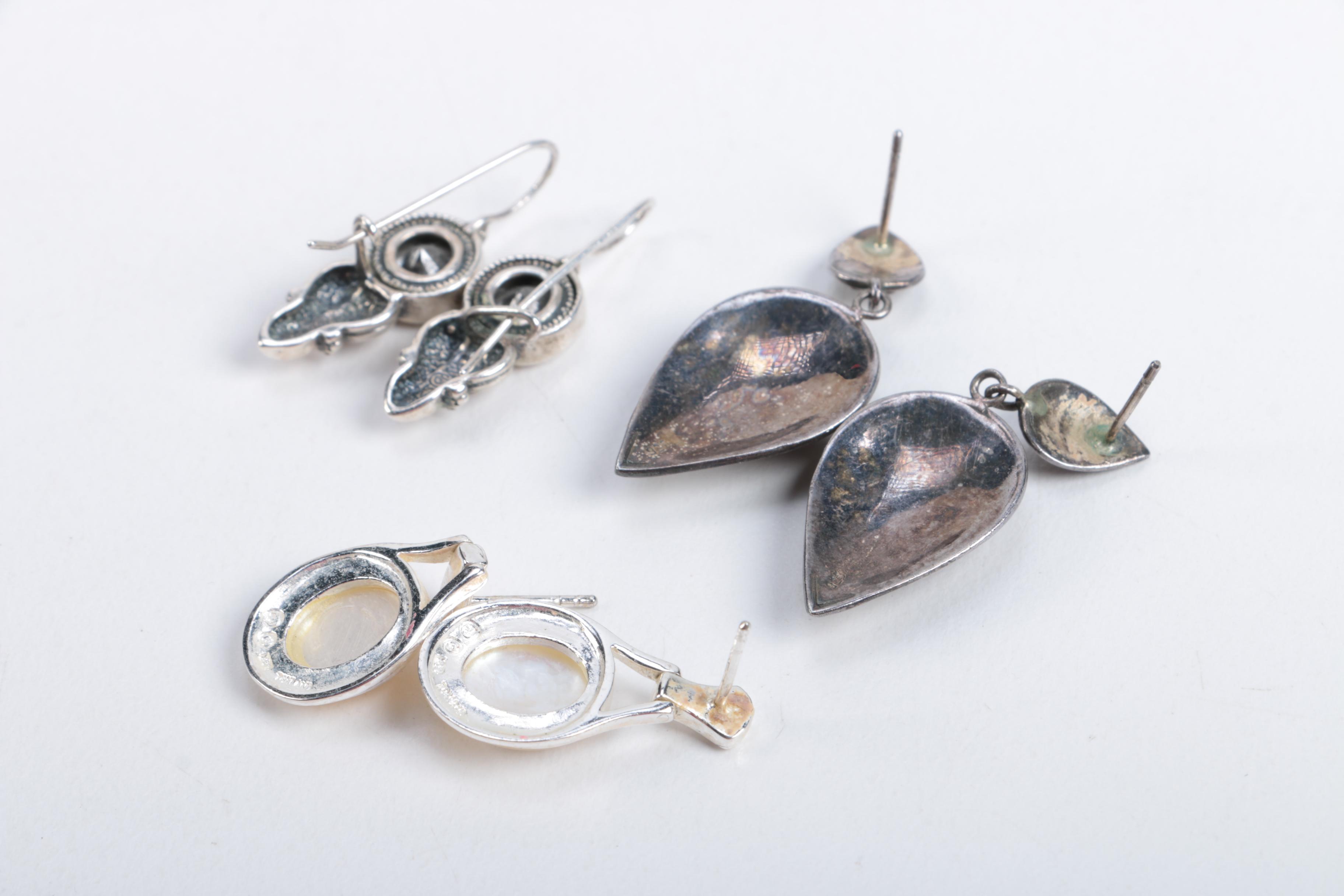 Sterling Silver and 800 Silver Jewelry Assortment