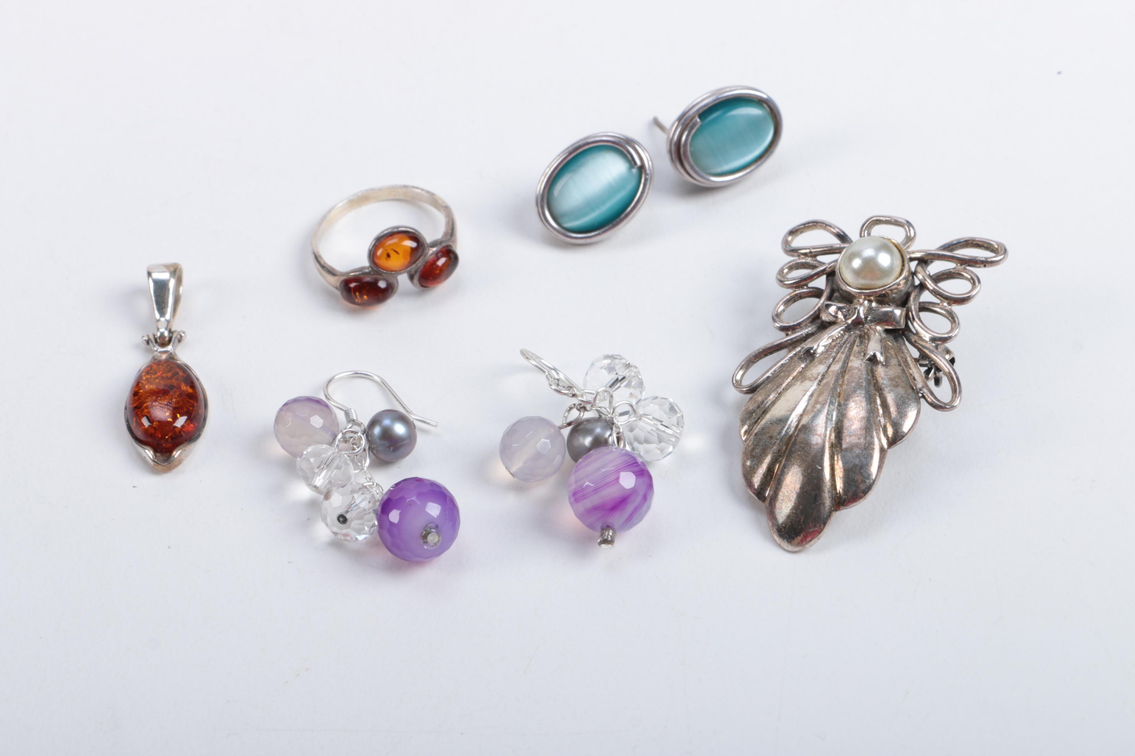 Sterling Silver and 800 Silver Jewelry Assortment