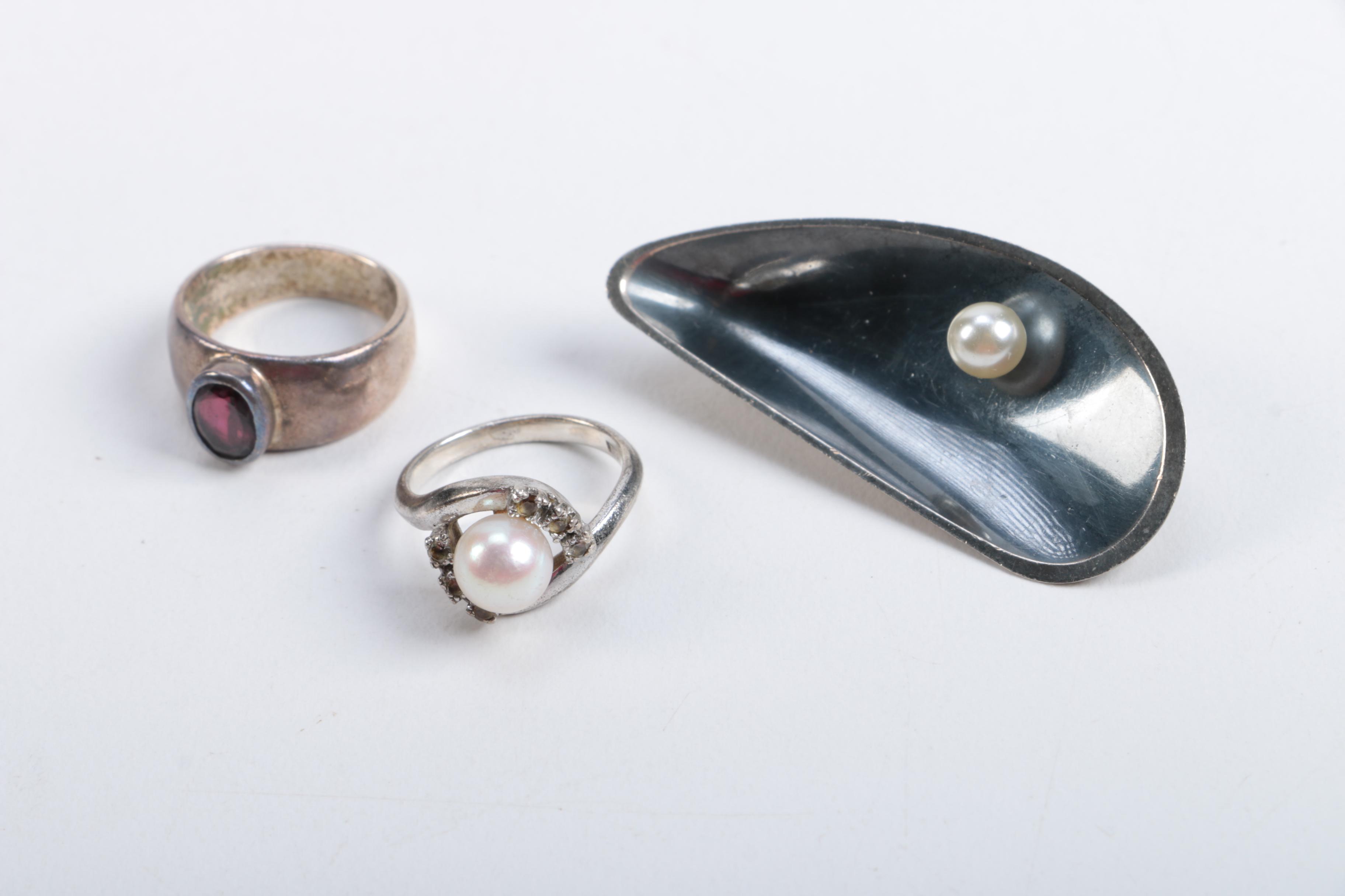 Sterling Silver and 800 Silver Jewelry Assortment