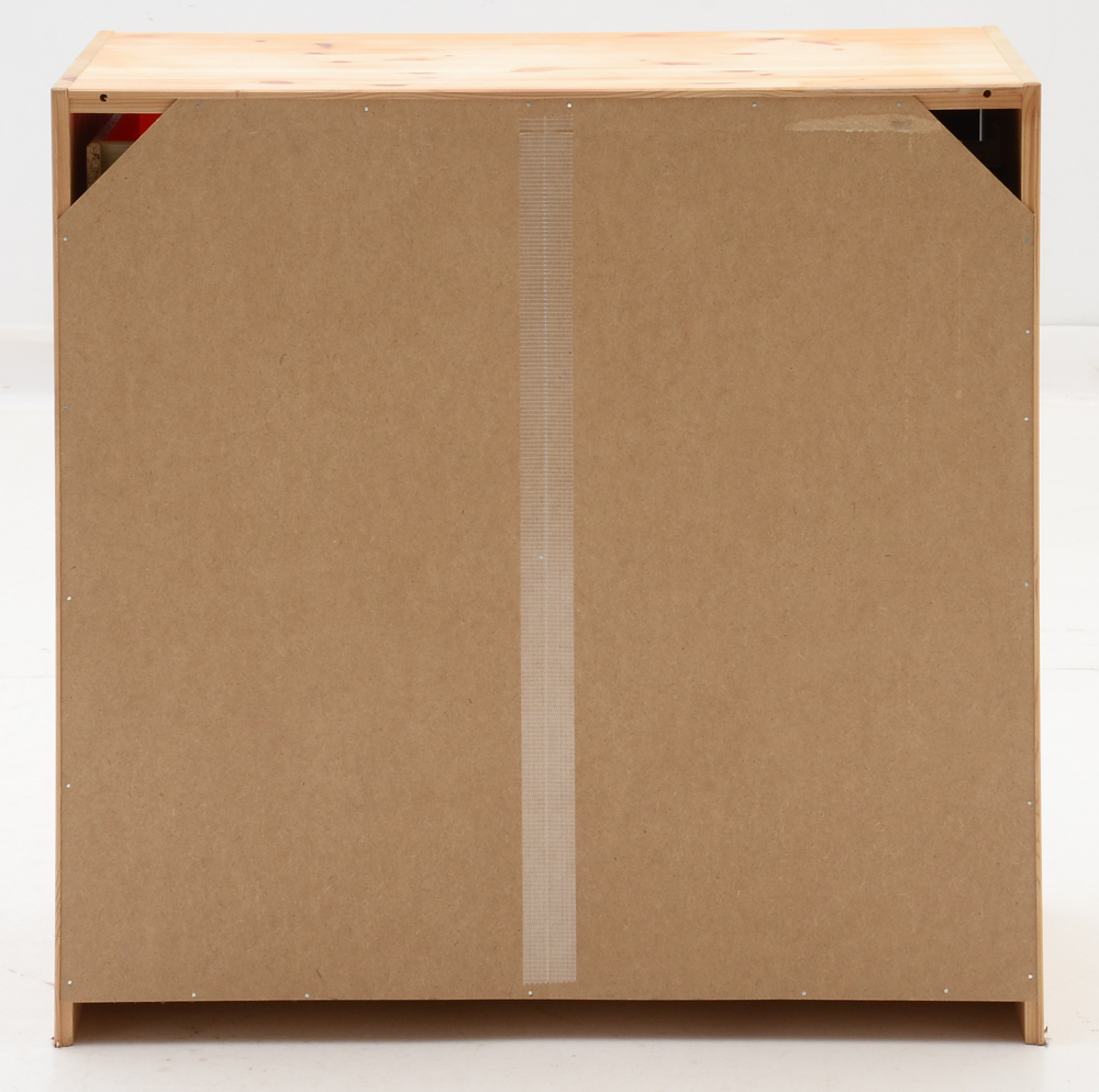 Pine Wood Color-Block Dresser